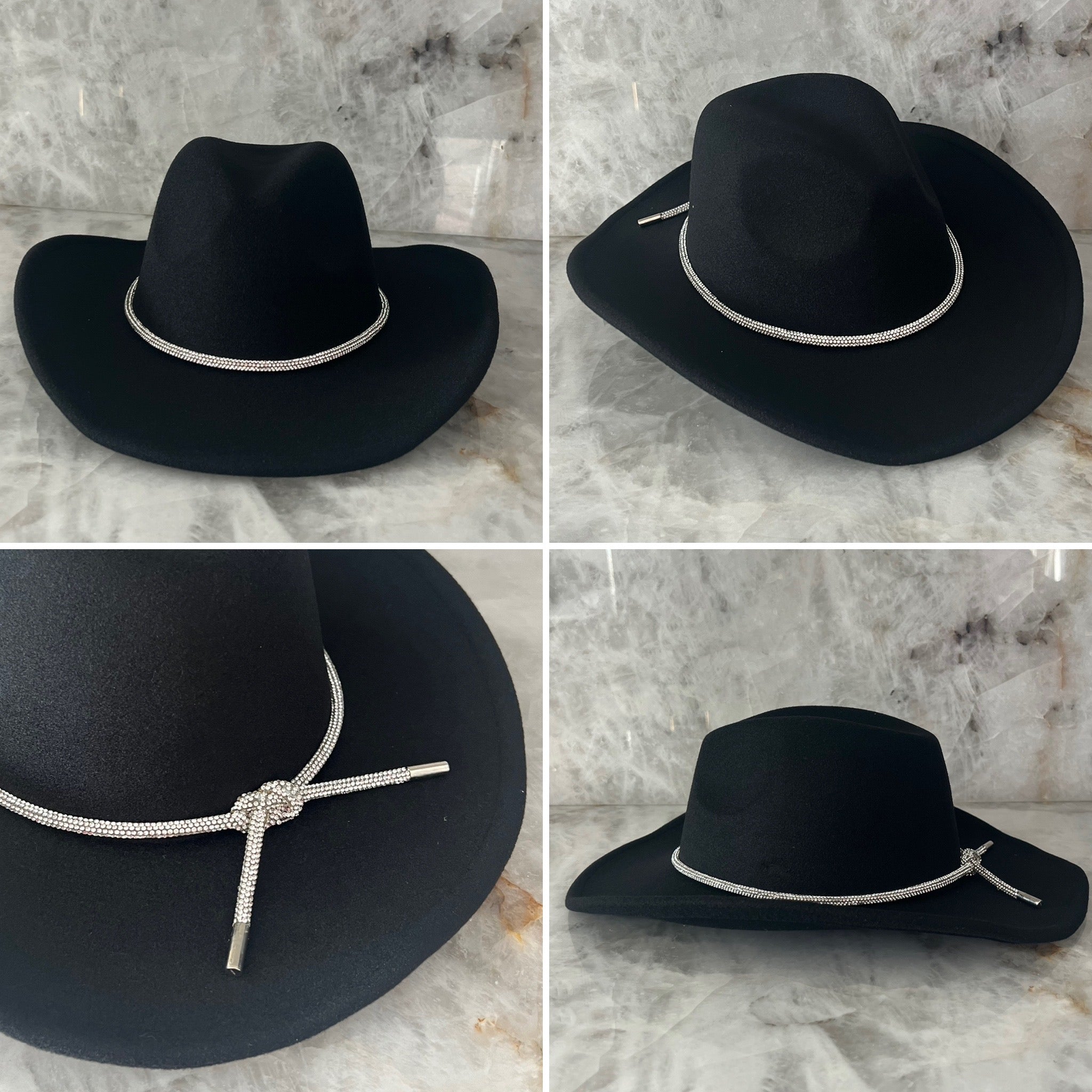 Crystal - Cowboy Hat with Rhinstone Band