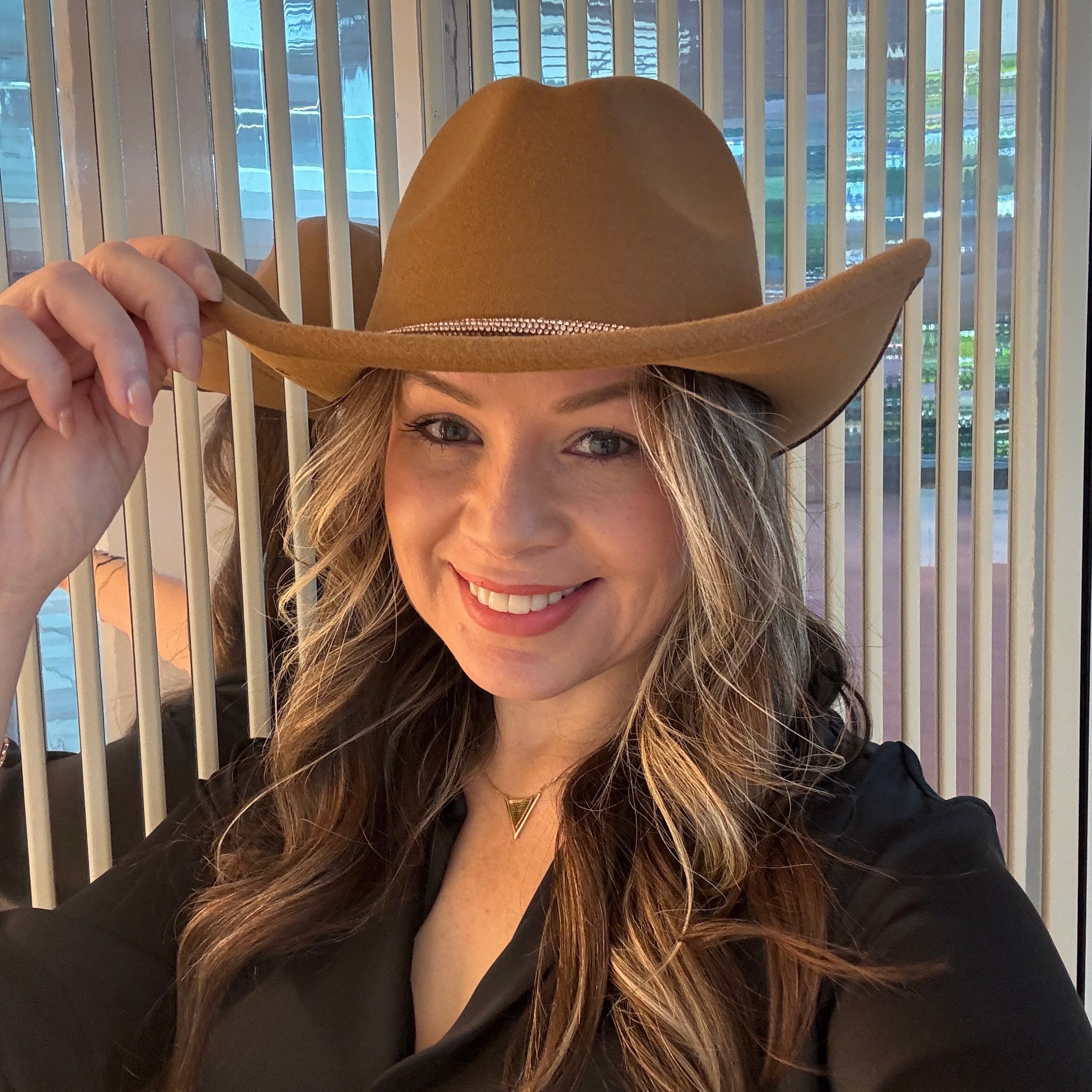 Crystal - Cowboy Hat with Rhinstone Band