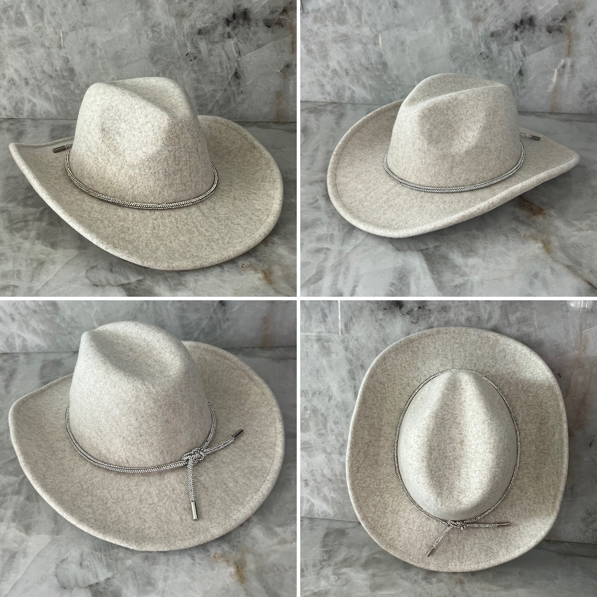 Crystal - Cowboy Hat with Rhinstone Band
