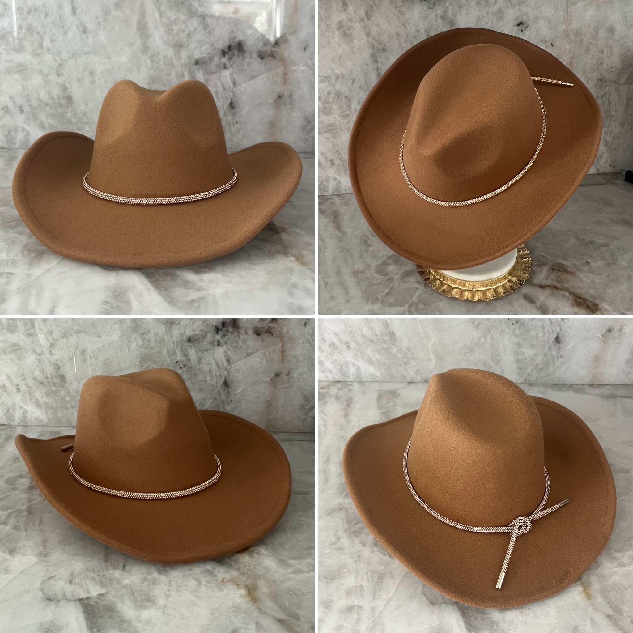 Crystal - Cowboy Hat with Rhinstone Band