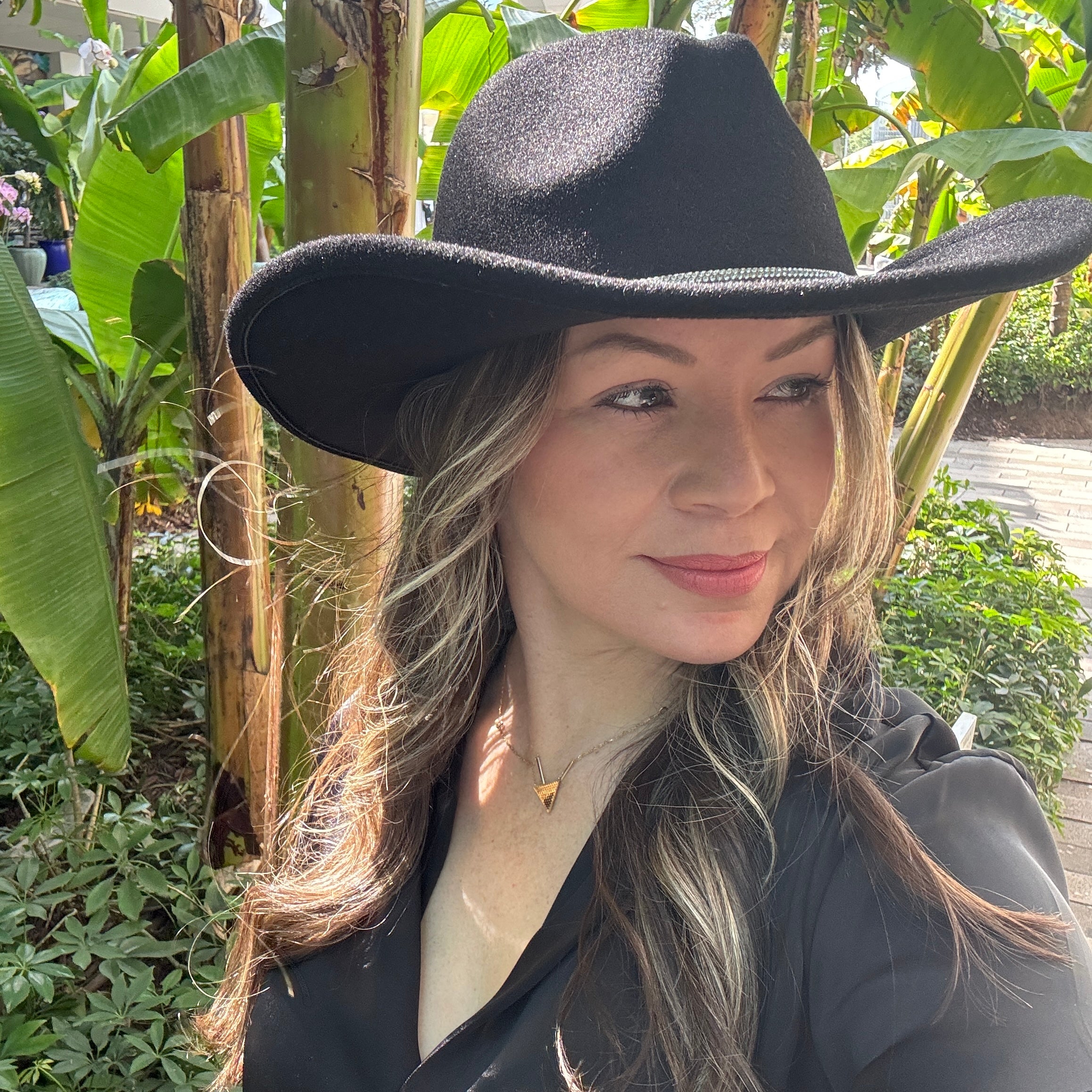 Crystal - Cowboy Hat with Rhinstone Band