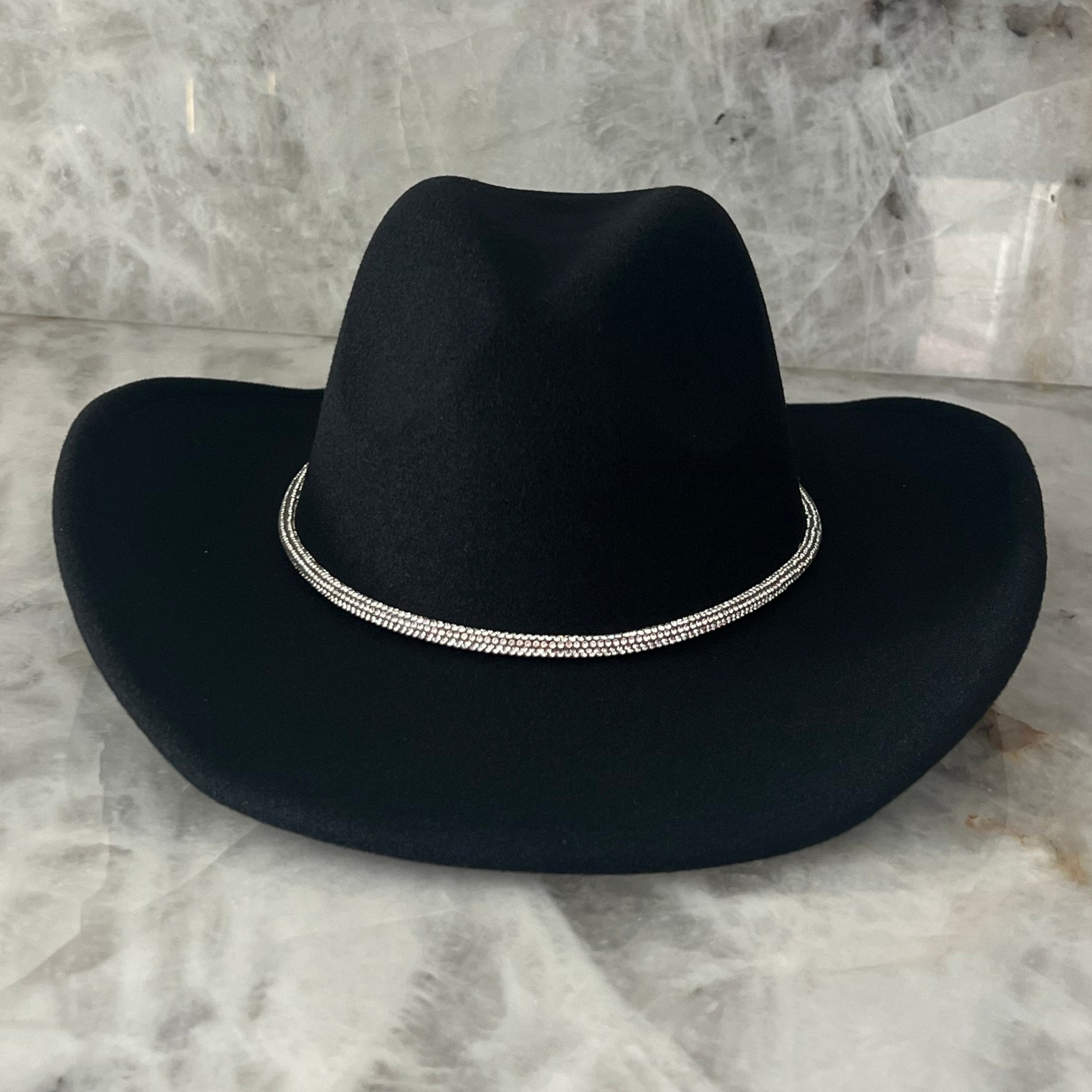 Crystal - Cowboy Hat with Rhinstone Band