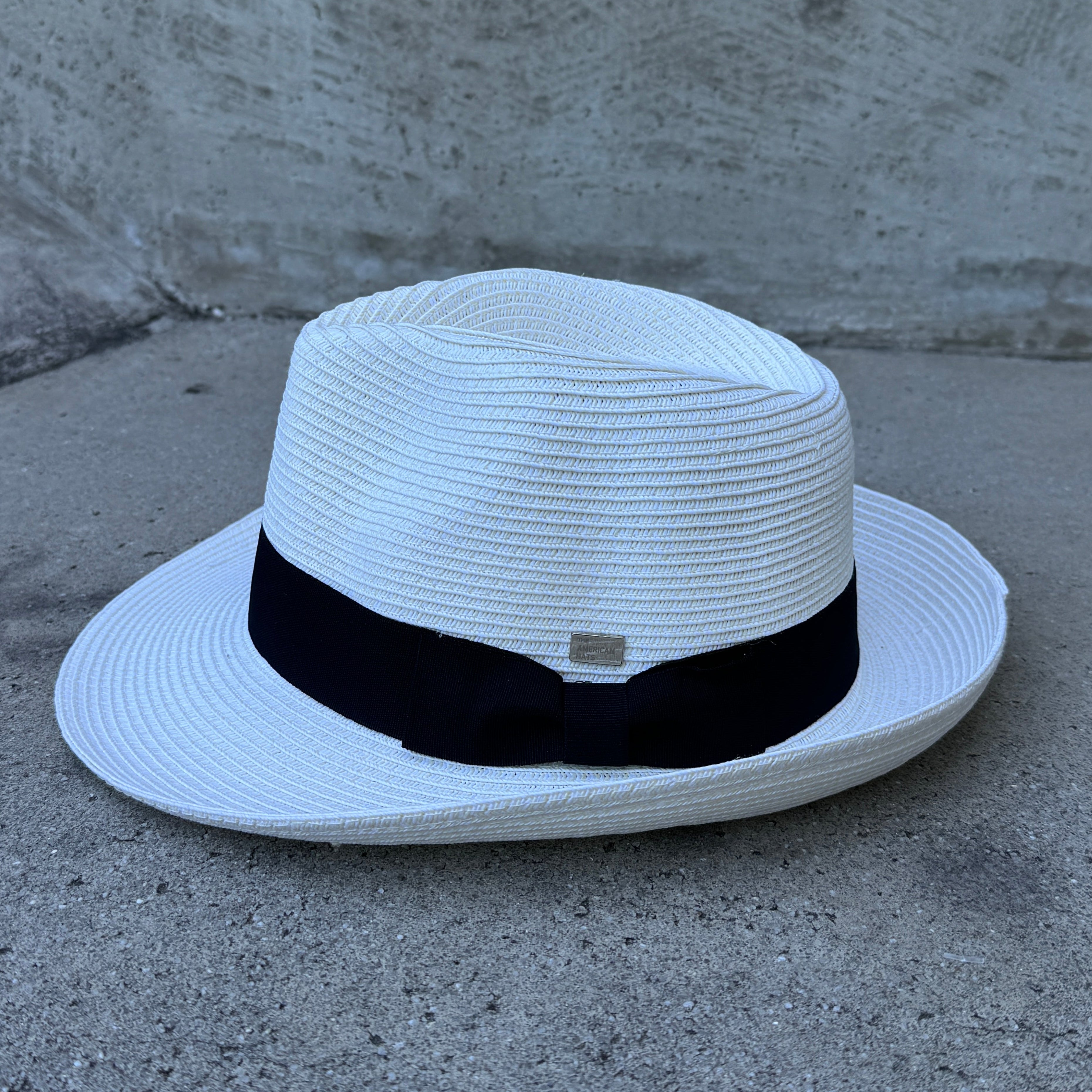 Straw Fedora Medium Brim