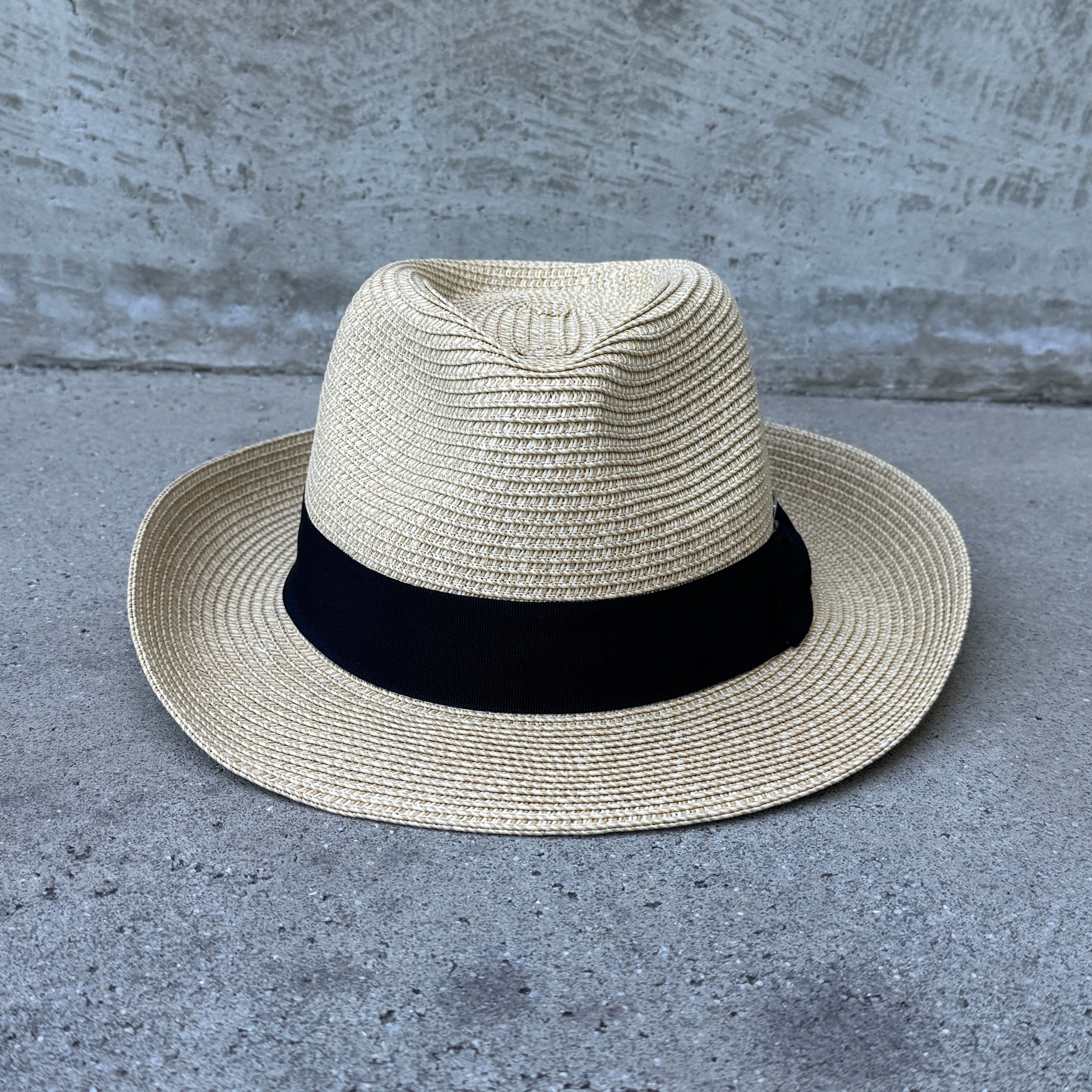 Straw Fedora Medium Brim