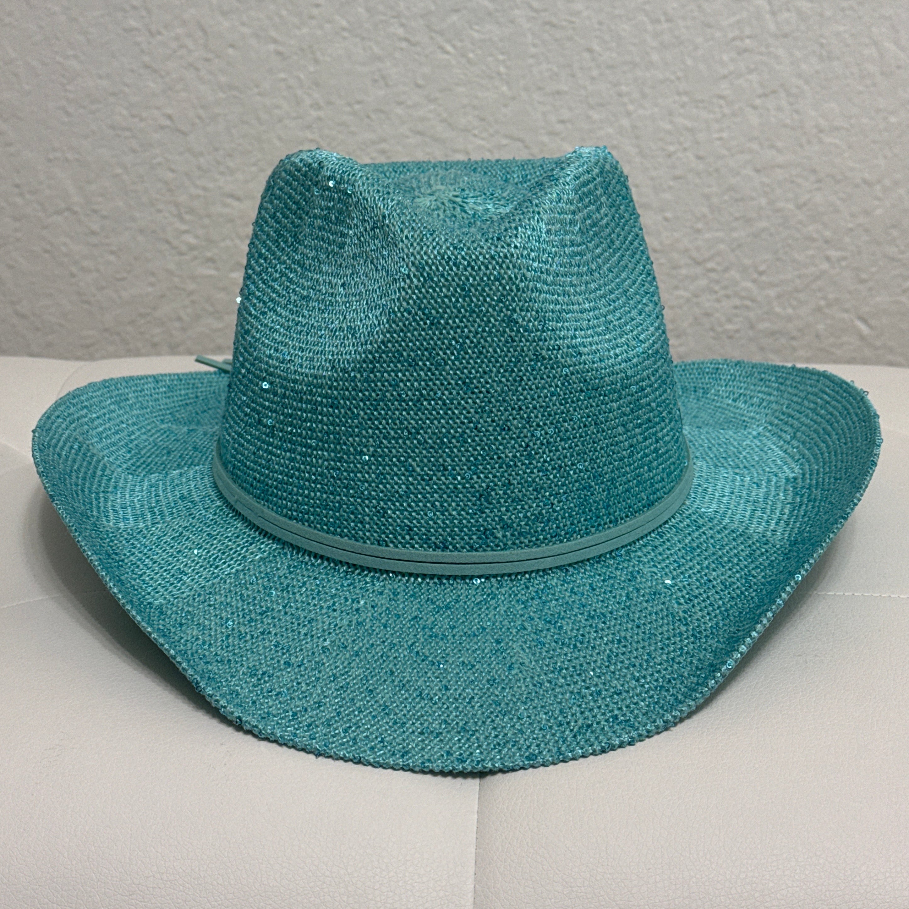 Stella Turquoise - Sequin Cowboy Hat