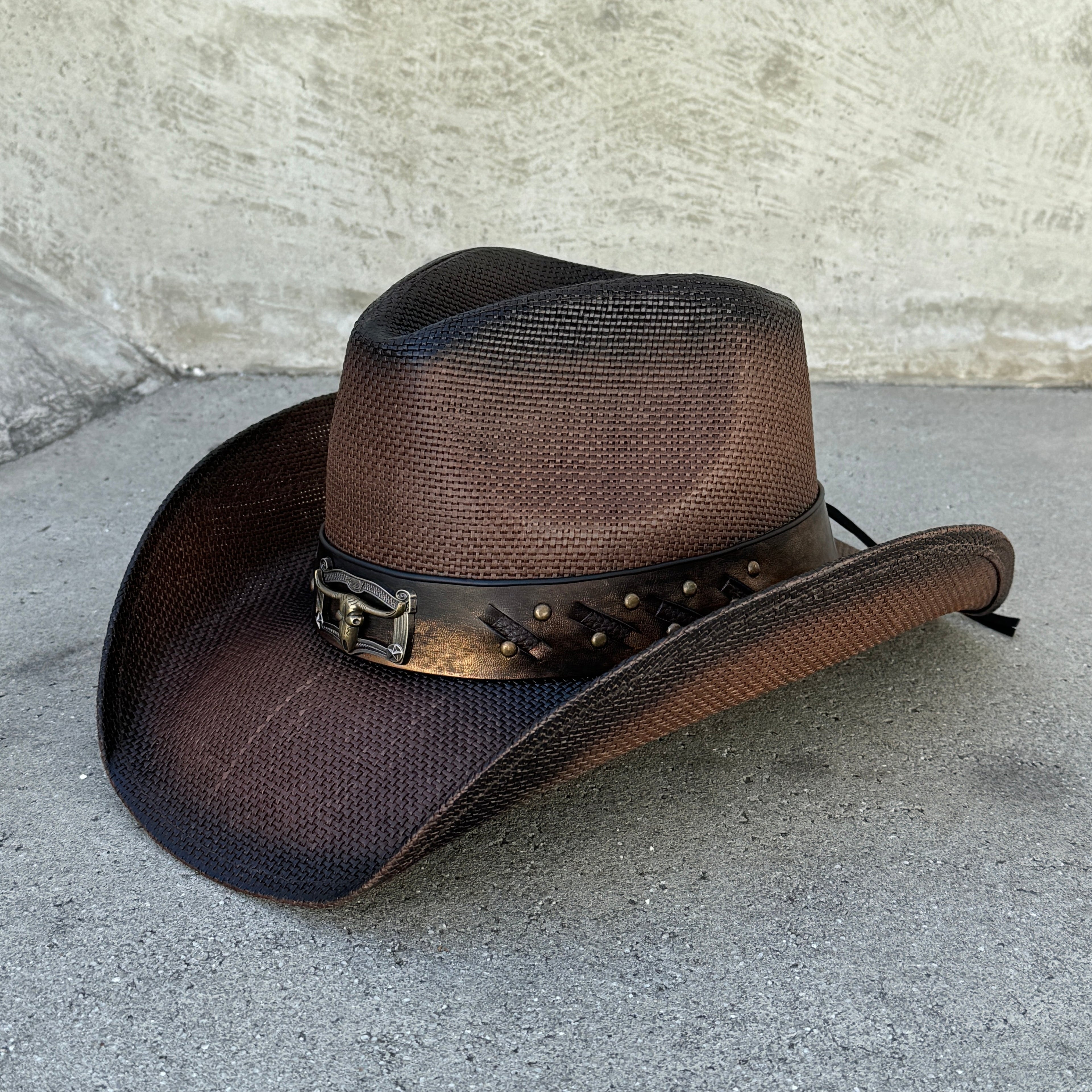 Toro Brown - Bull Trim Cowboy Hat