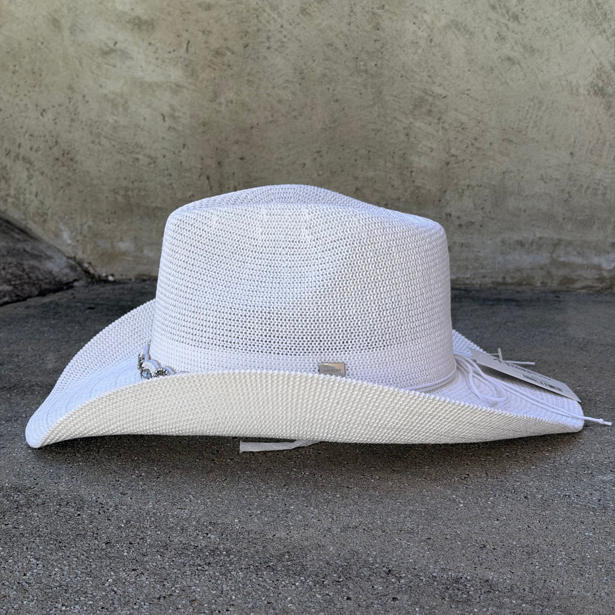 Vega White - Rhinestone Cowboy Hat — product image