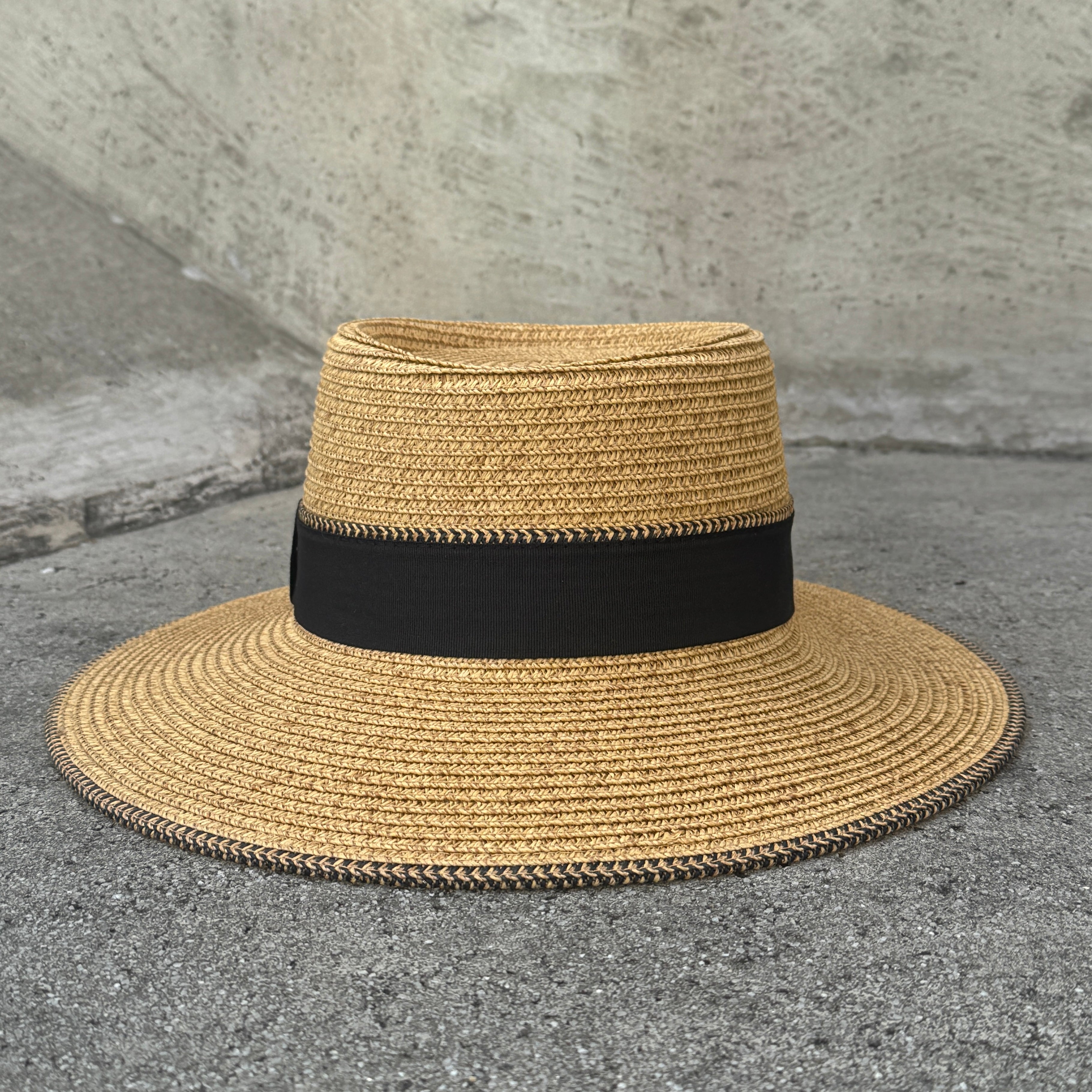 Melanie - Asymmetrical Brim Boater