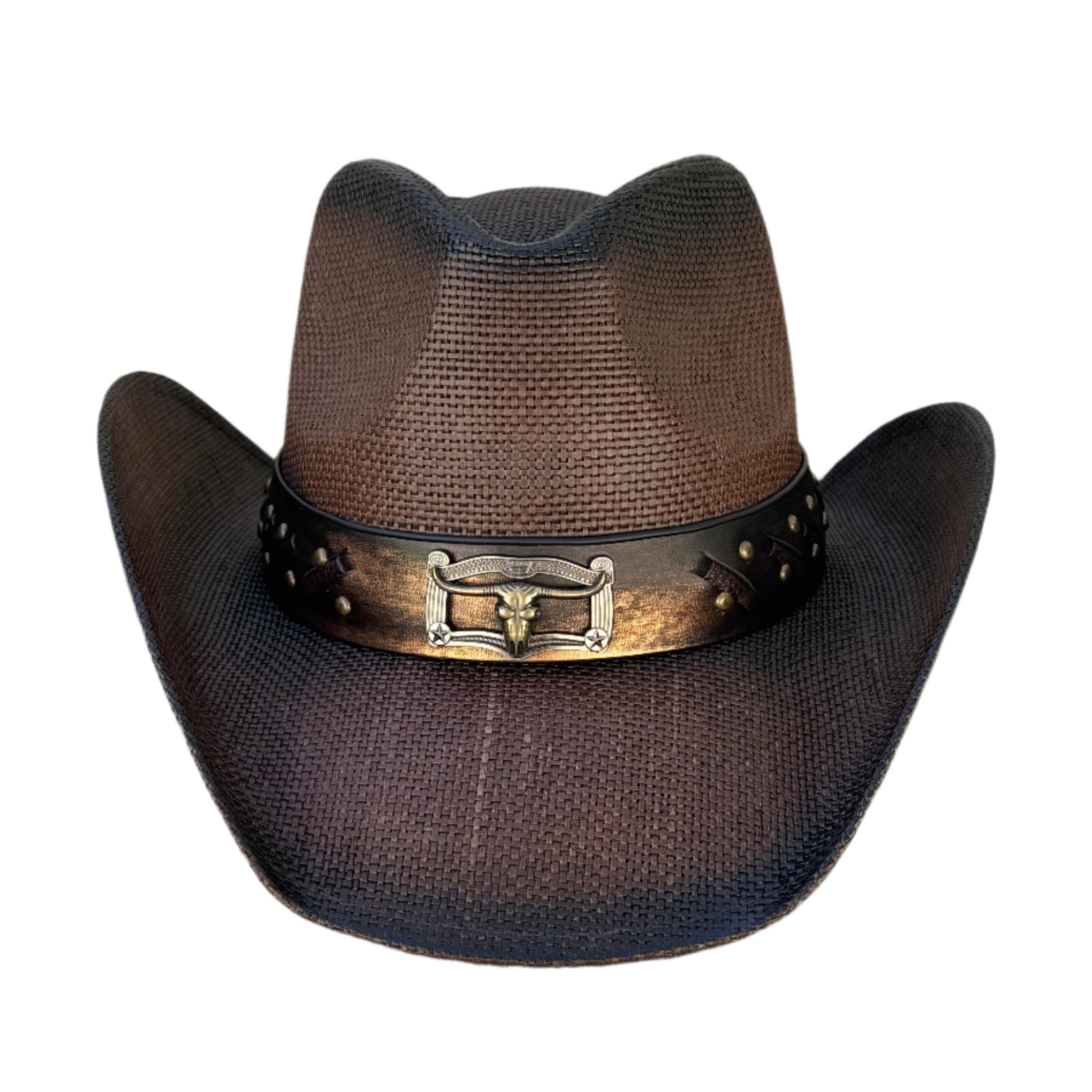 Toro Brown - Bull Trim Cowboy Hat