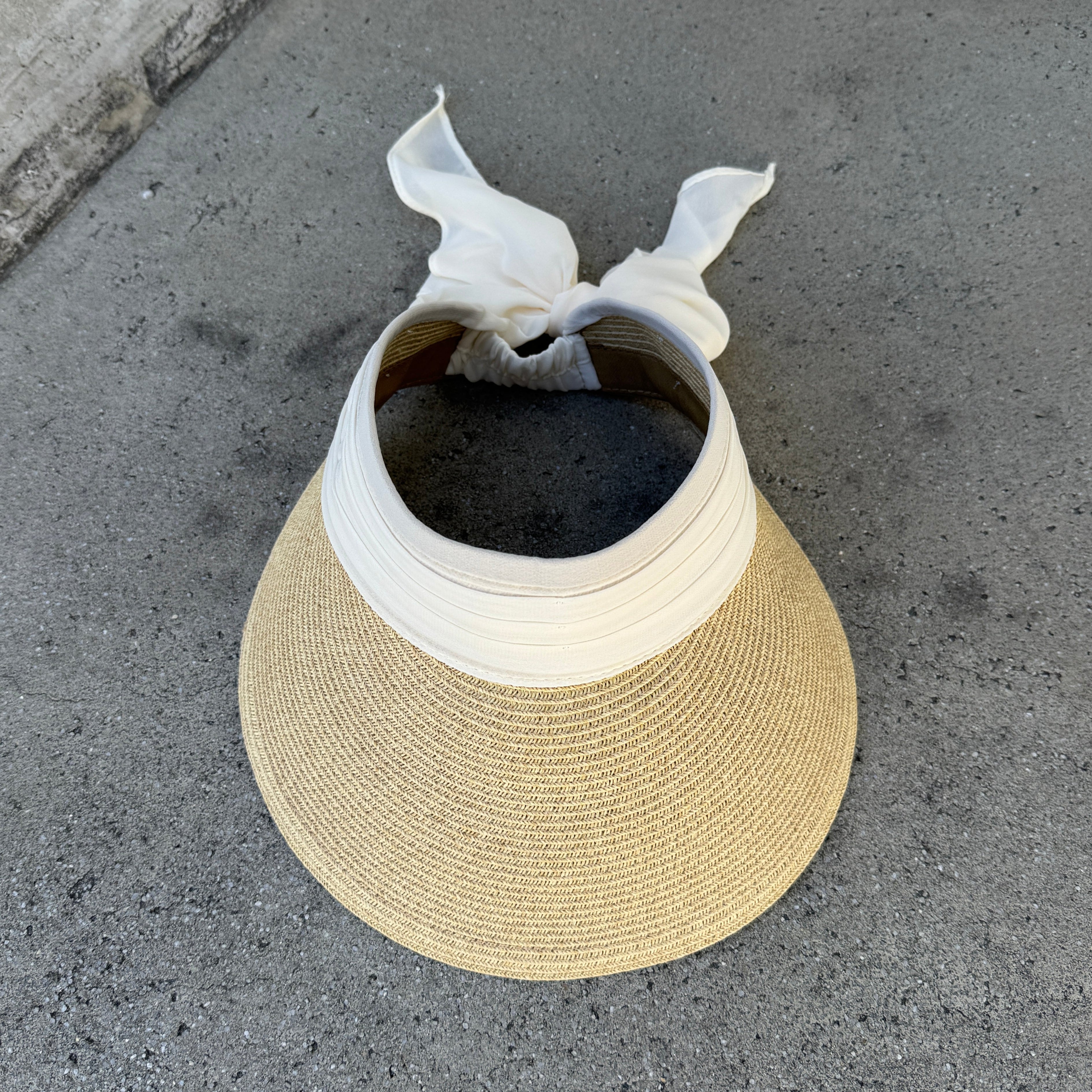 Vero - Sun Visor with Chiffon Bow