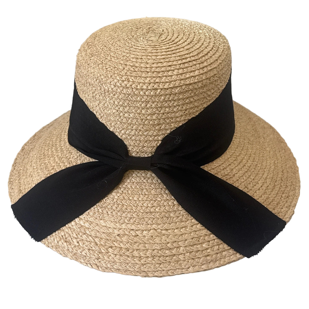 Isabella - Straw Sun Hat with Bow