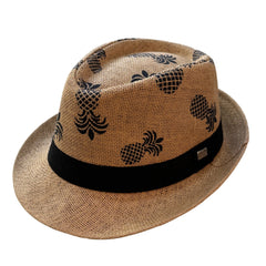 Rumba - Pineapple Print Fedora Hat