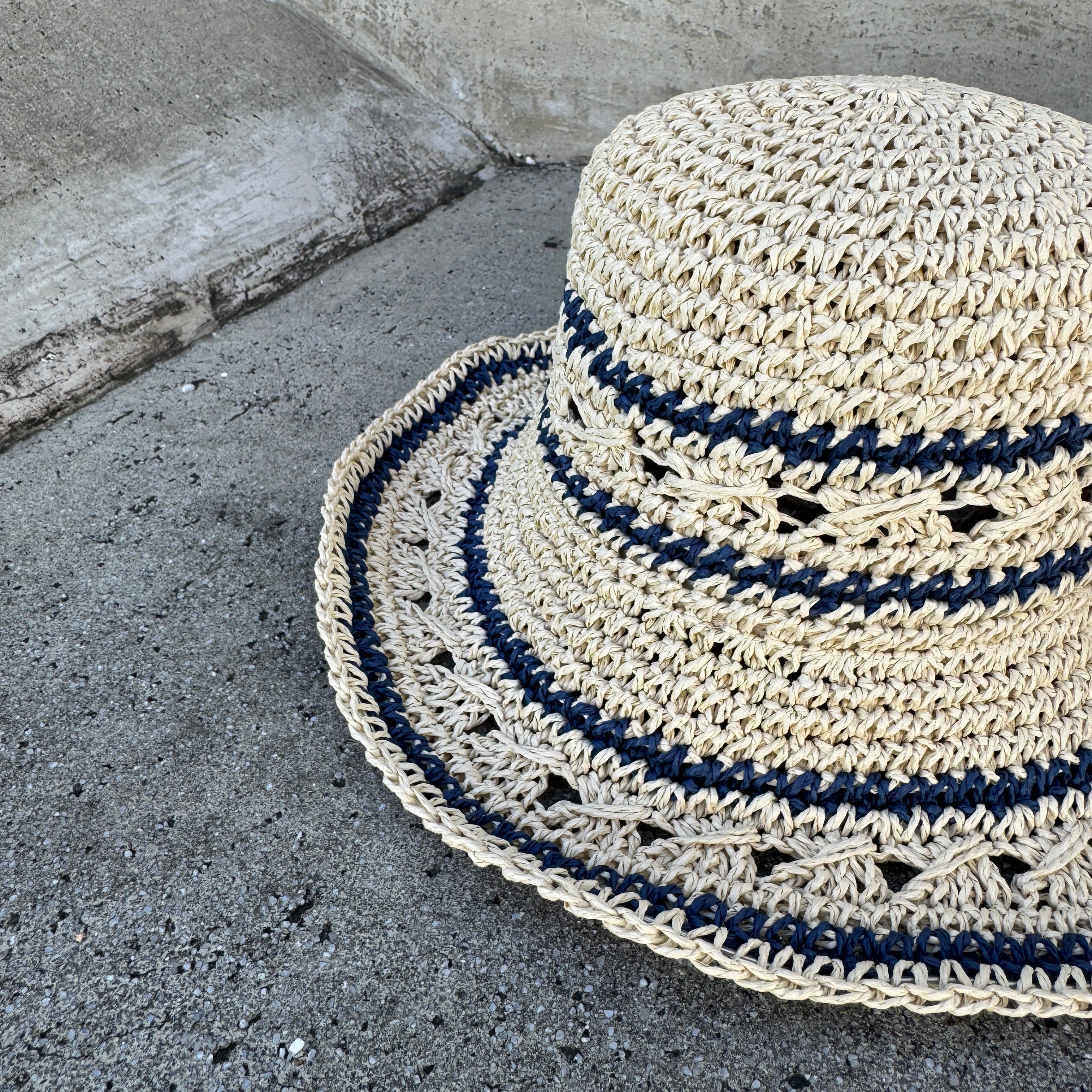 Karina - Straw Crochet Bucket Hat
