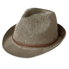 Zuri - Sequin Short-brim Fedora