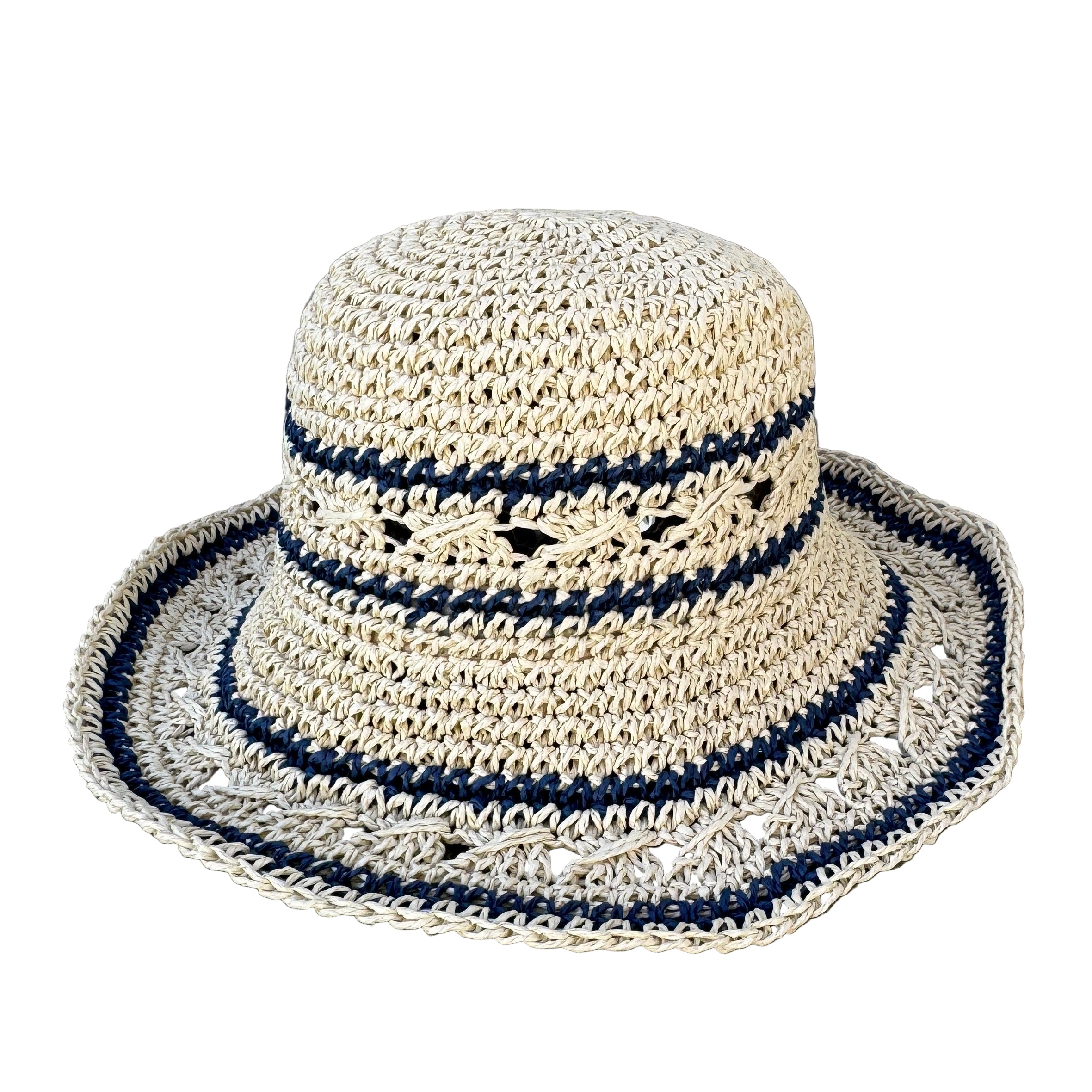 Karina - Straw Crochet Bucket Hat