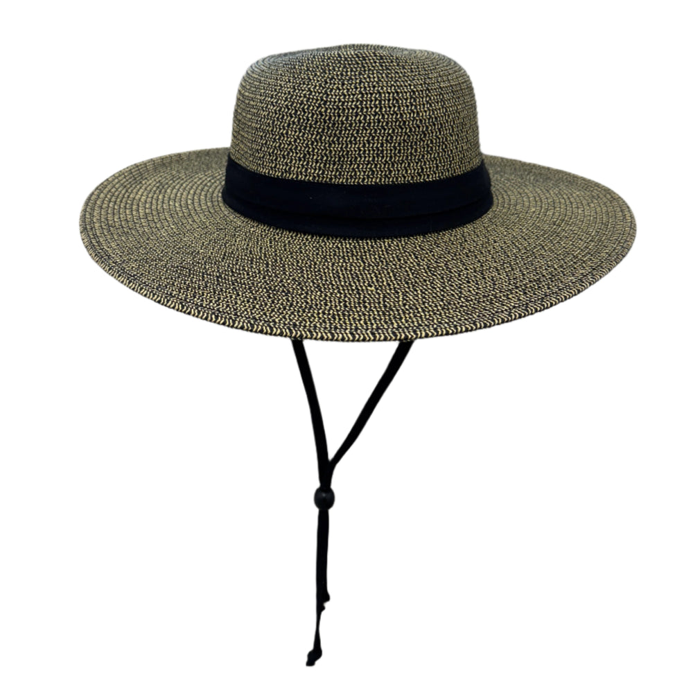 Hellen - Sun Hat with Chin Cord and Pleated Band