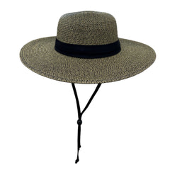 Hellen - Sun Hat with Chin Cord and Pleated Band