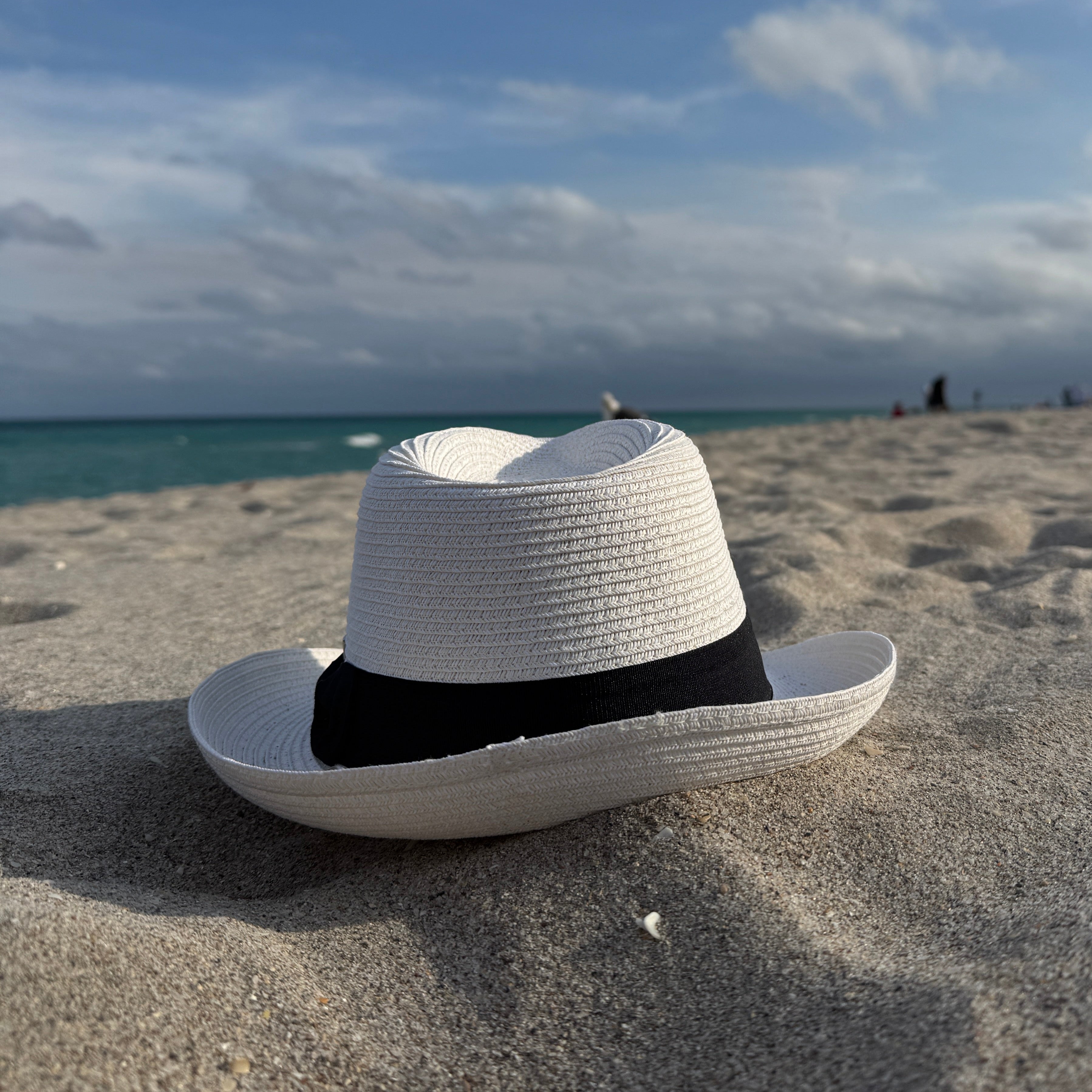 Straw Fedora Medium Brim