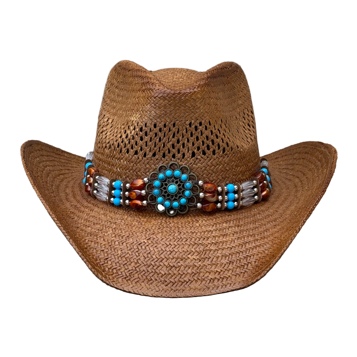 Casey - Turquoise Beaded Cowboy Hat — product image