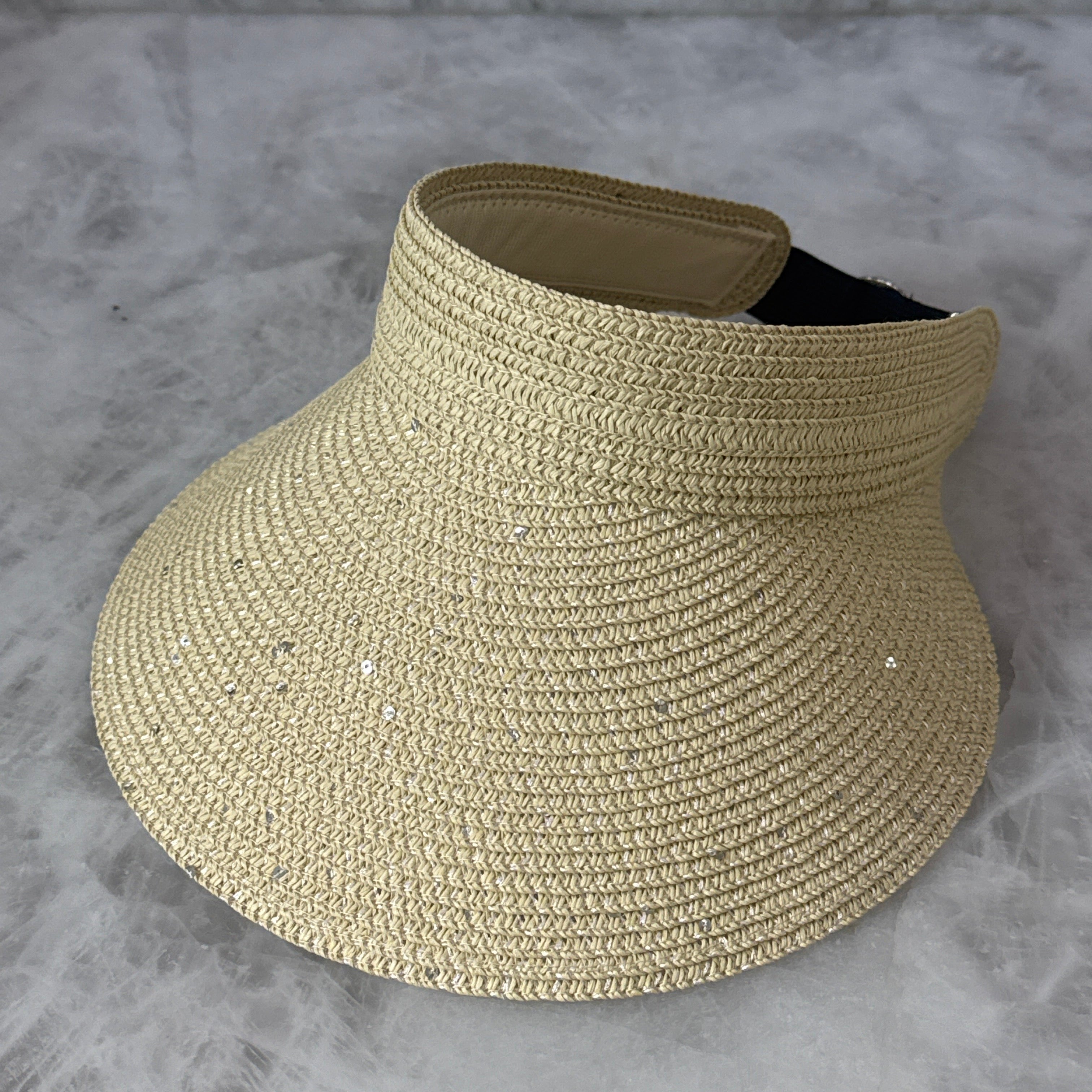 Luciana - Shimmer Wide Brim Visor
