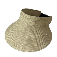Luciana - Shimmer Wide Brim Visor