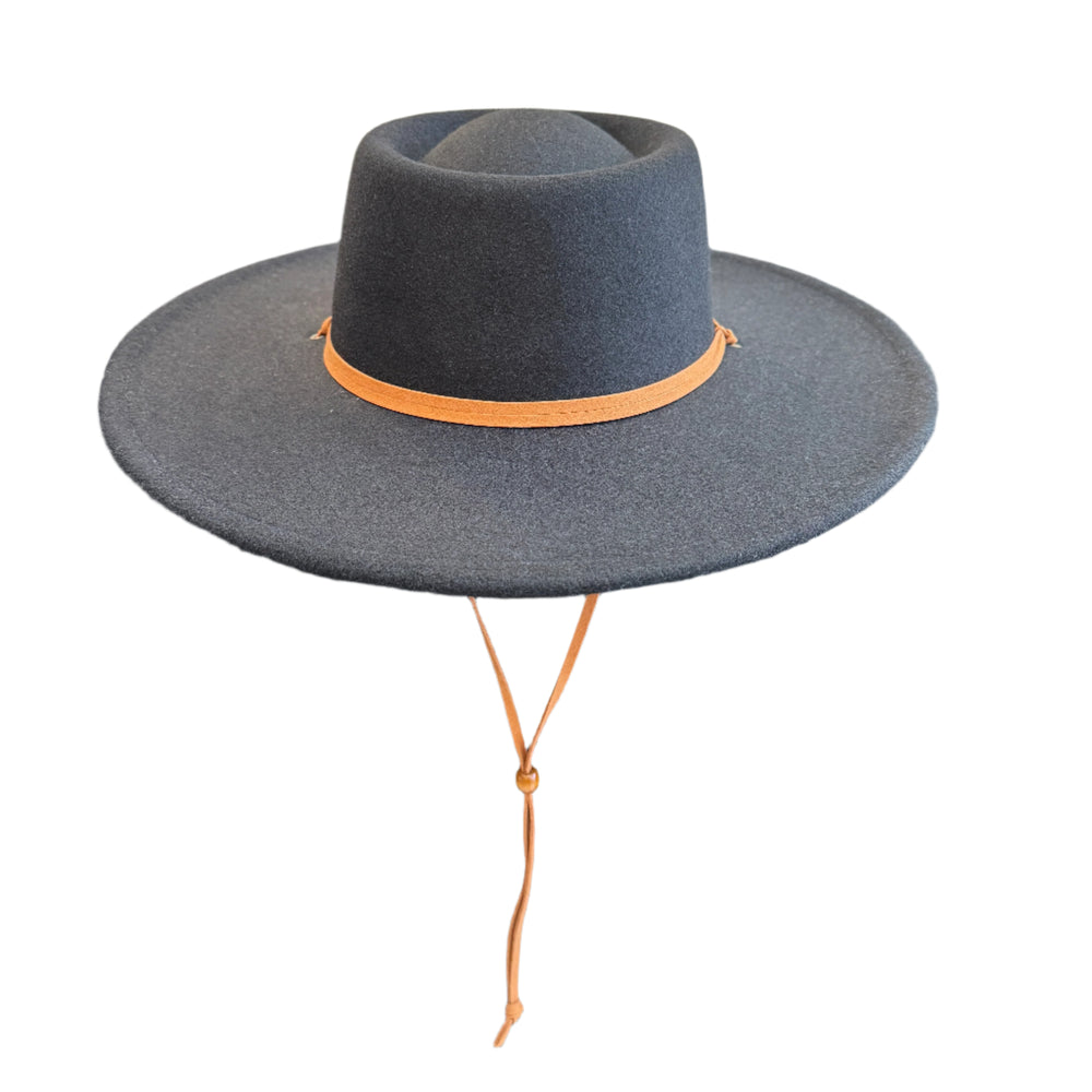 Zion - Boater Hat with Chin Cord