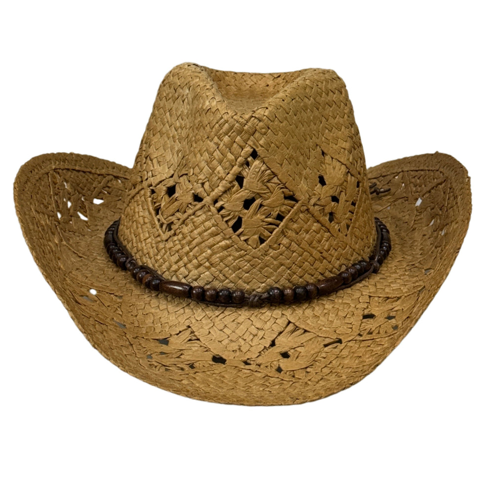 Cabo - Open Weave Cowboy with Wood Beads