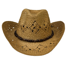 Cabo - Open Weave Cowboy with Wood Beads