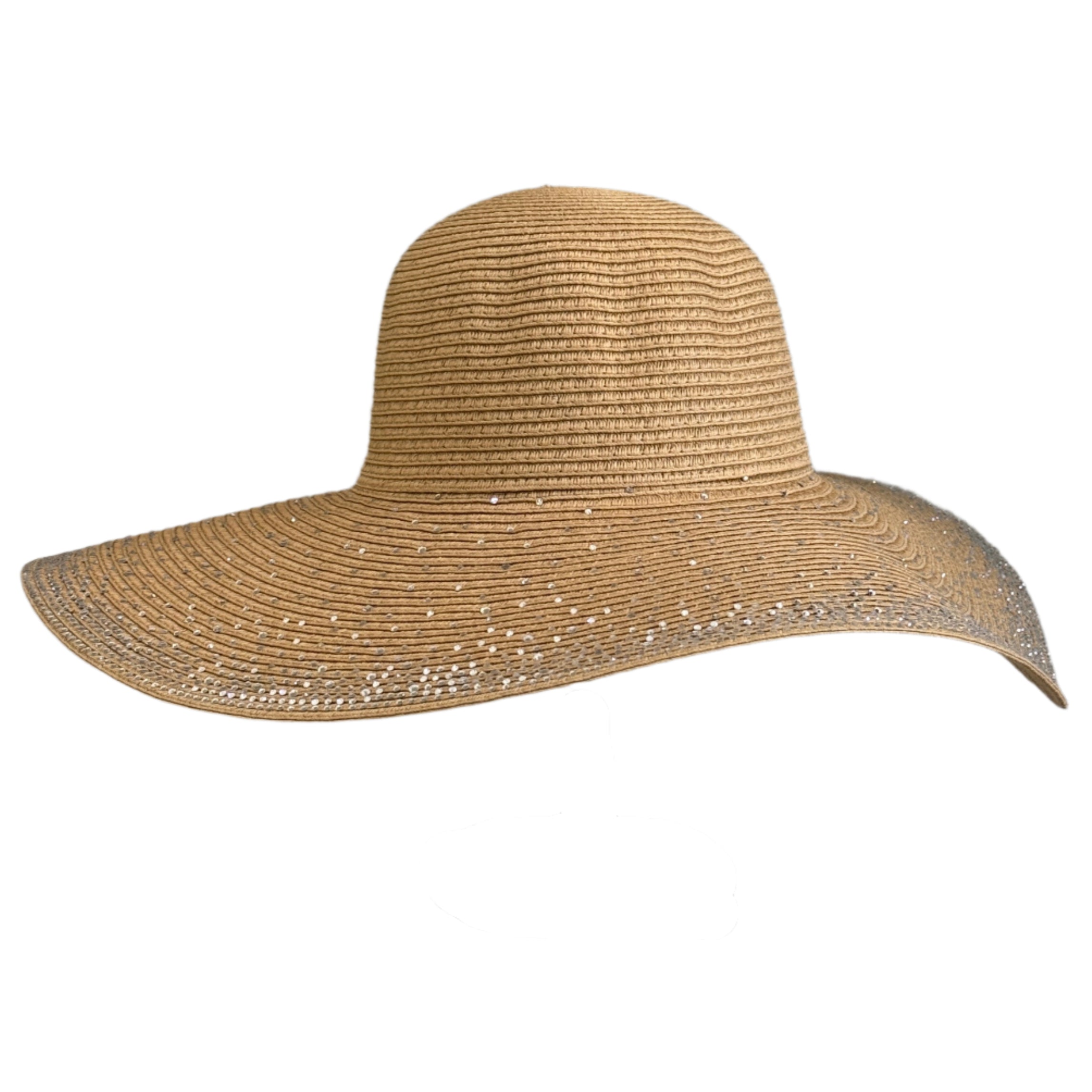 Sparkflare - Wide Brim Hat with Rhinestones