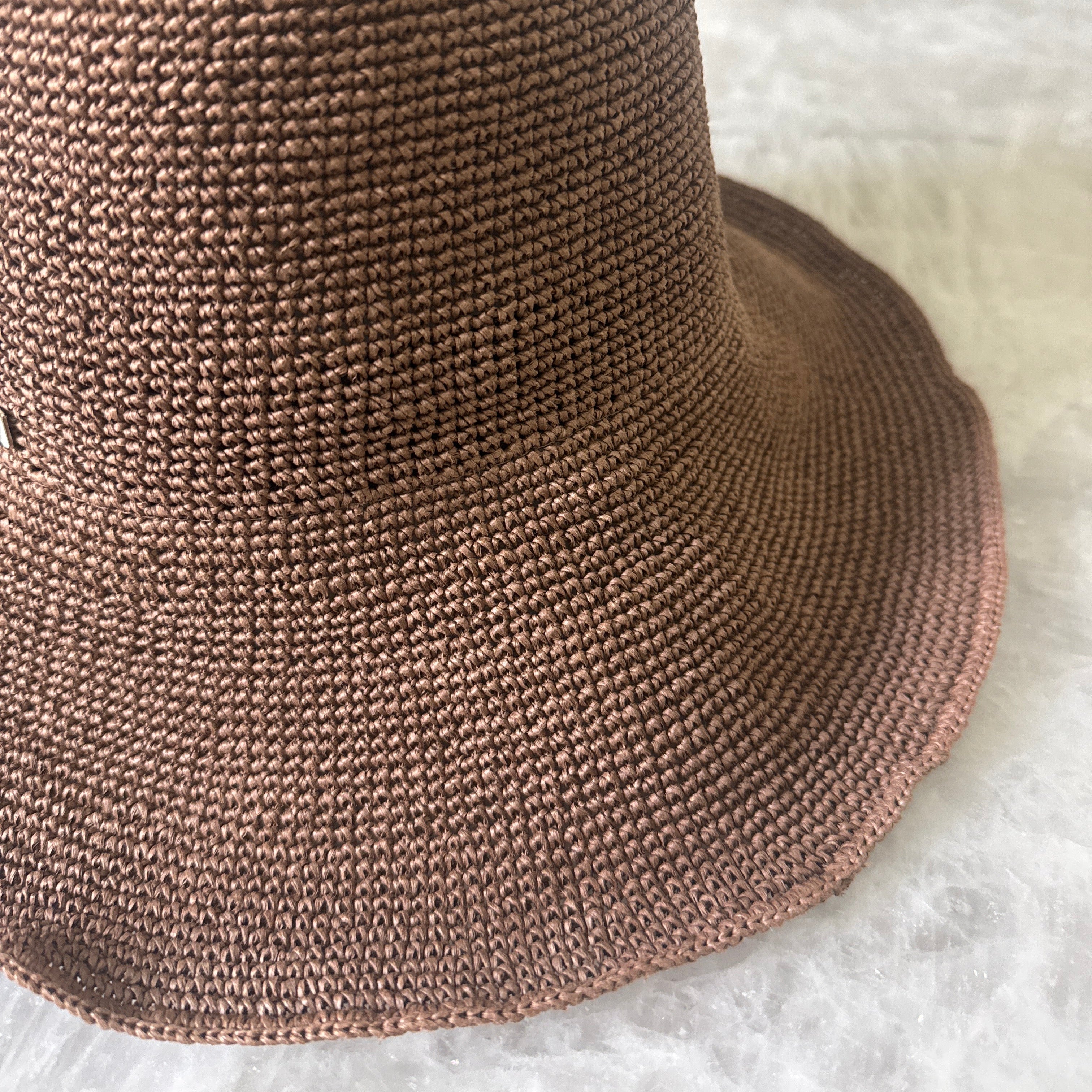 Valentina - Straw Crochet Bucket Hat