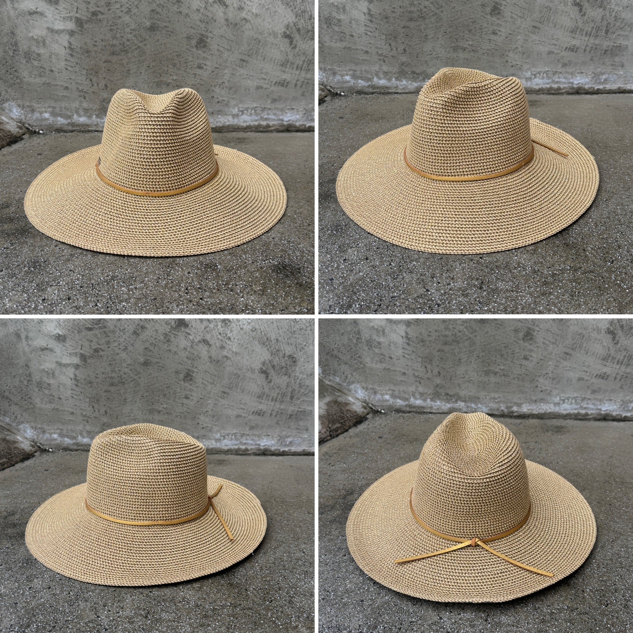 Glitterflare - Wide Brim Hat with Bold Shine
