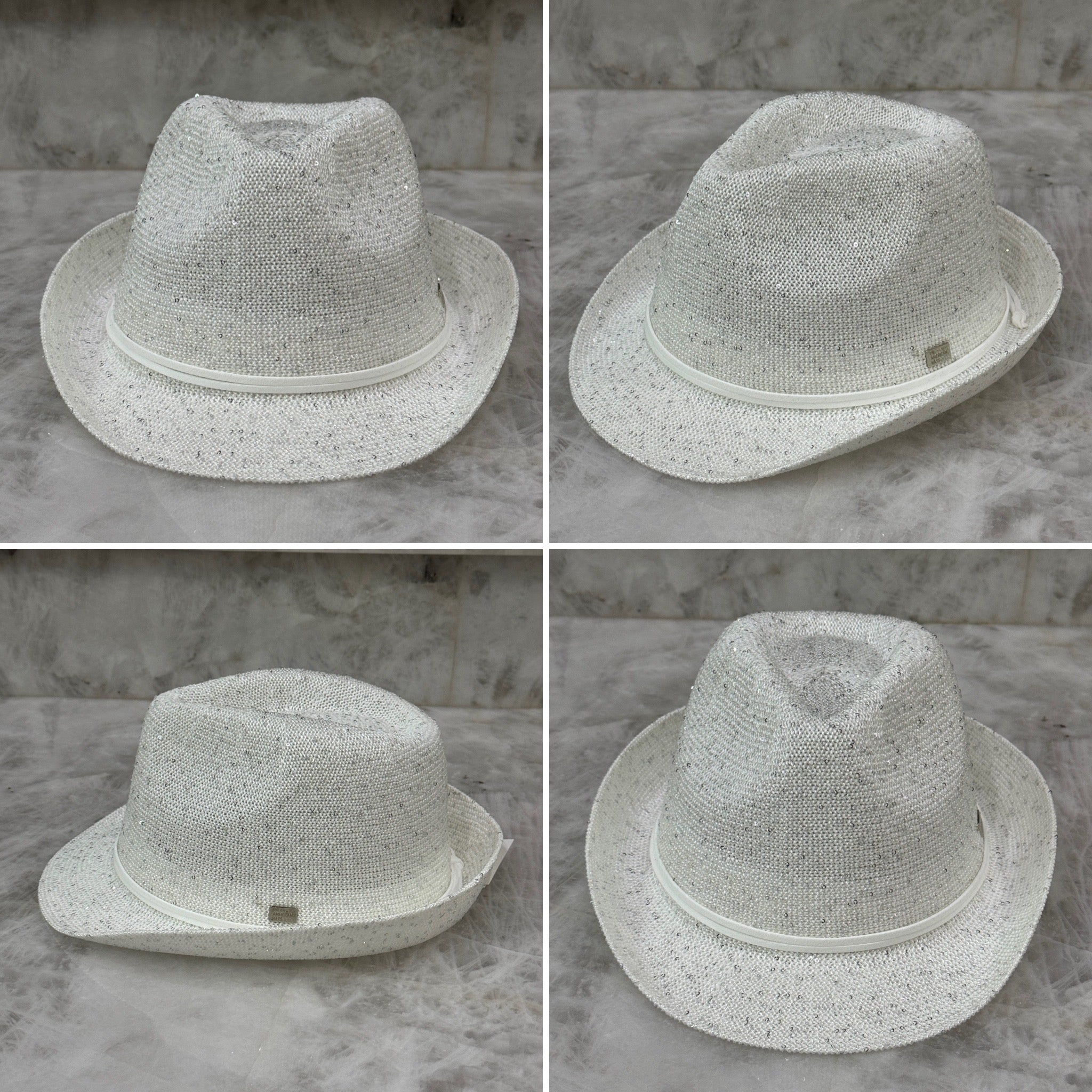 Zuri - Sequin Short-brim Fedora