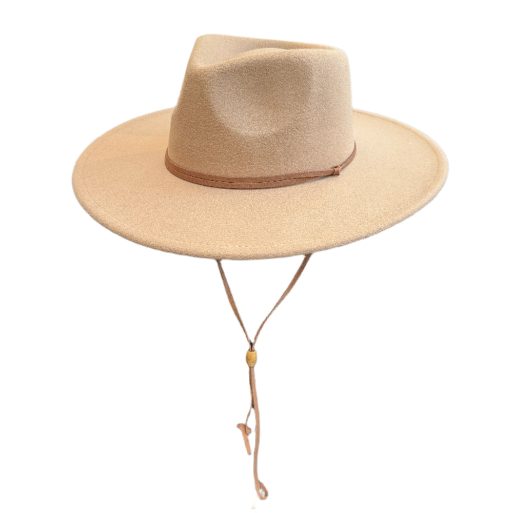 Seth - Vegan Felt Rancher whit Chin Cord