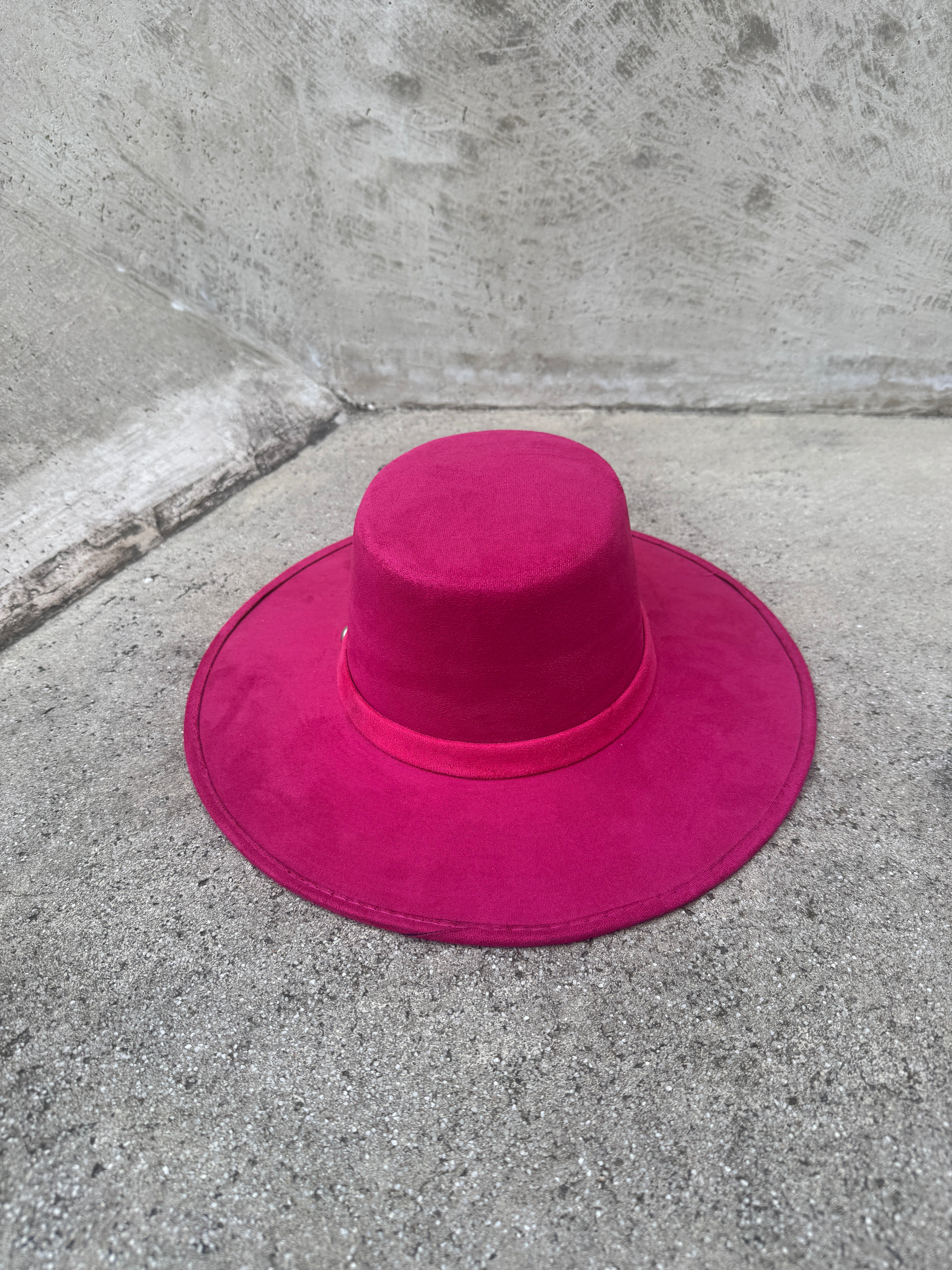 Julita - Structured Wool Boater Hat