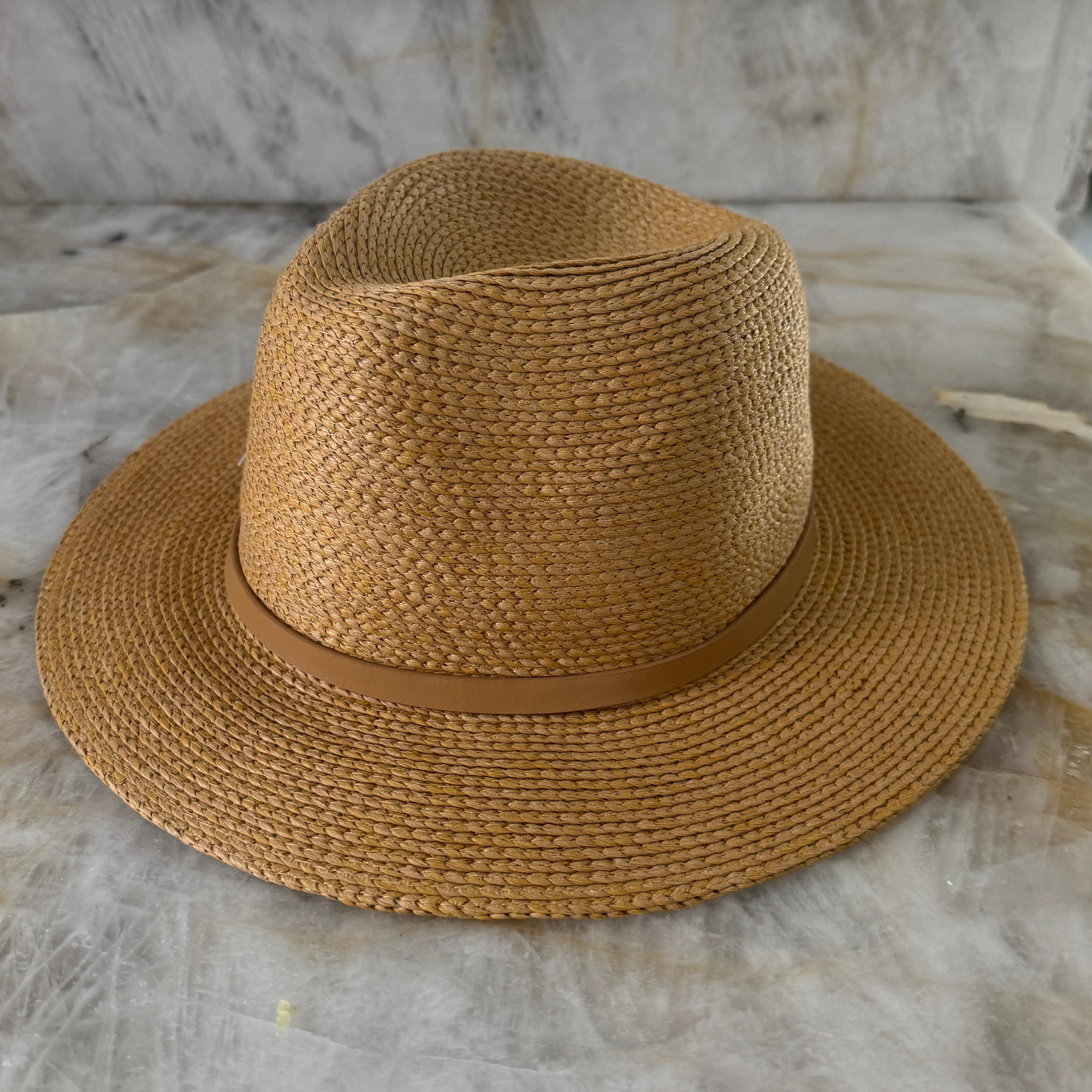 Nina - Elevated Crown Panama-style Safari Hat