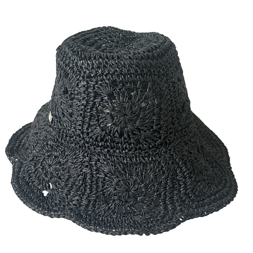 Camila - Floral Crochet Bucket Hat