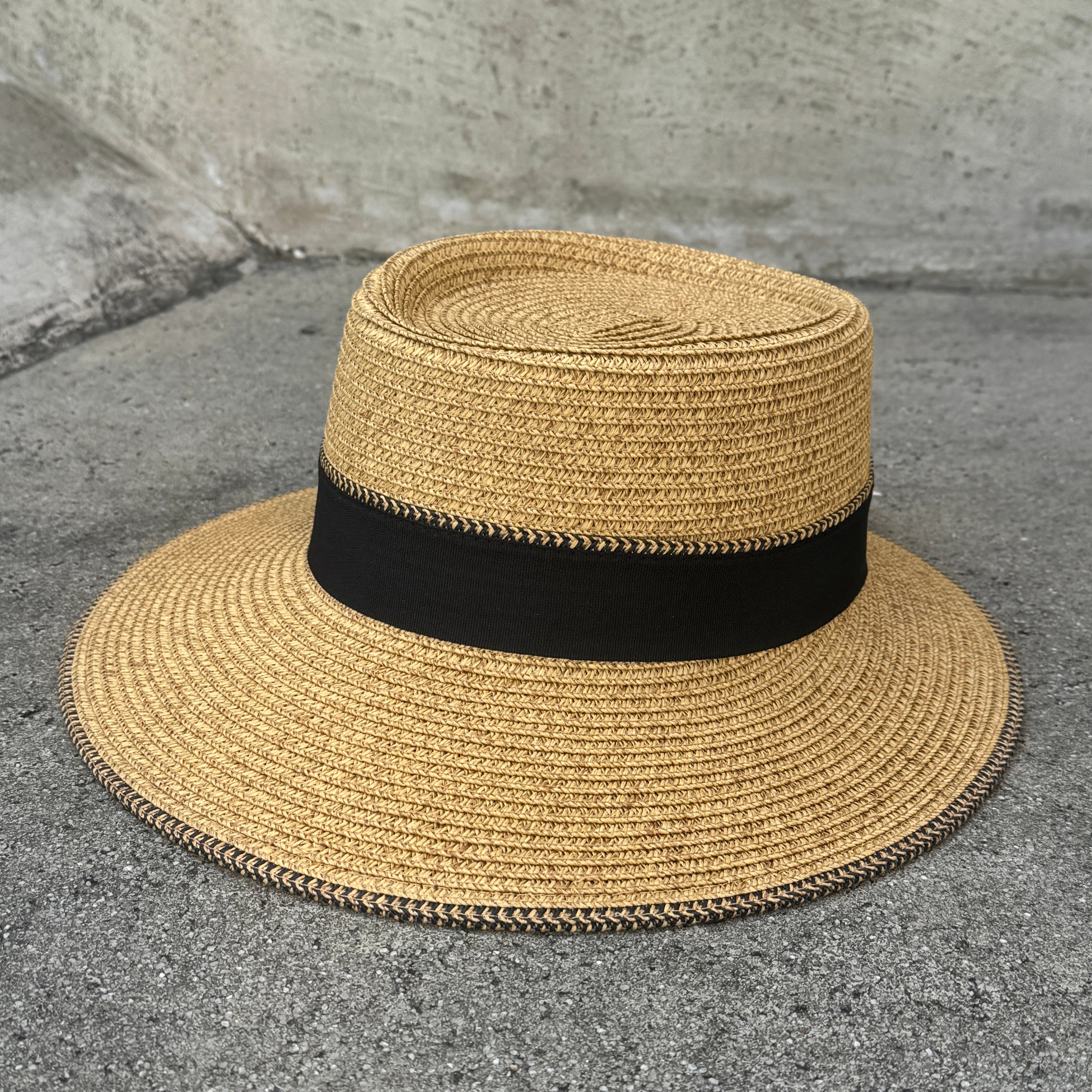 Melanie - Asymmetrical Brim Boater