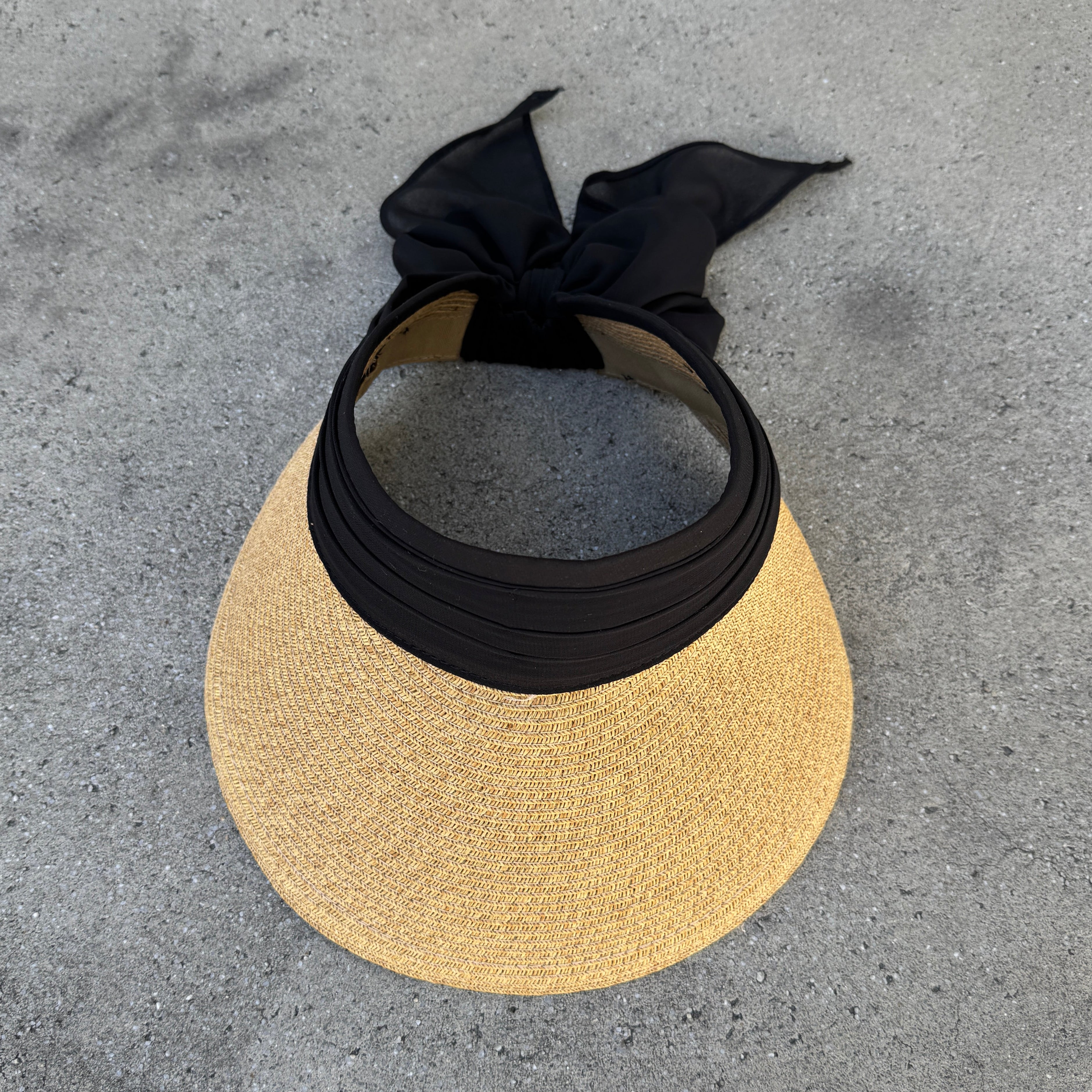 Vero - Sun Visor with Chiffon Bow