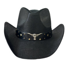 Toro Black - Bull Trim Cowboy Hat