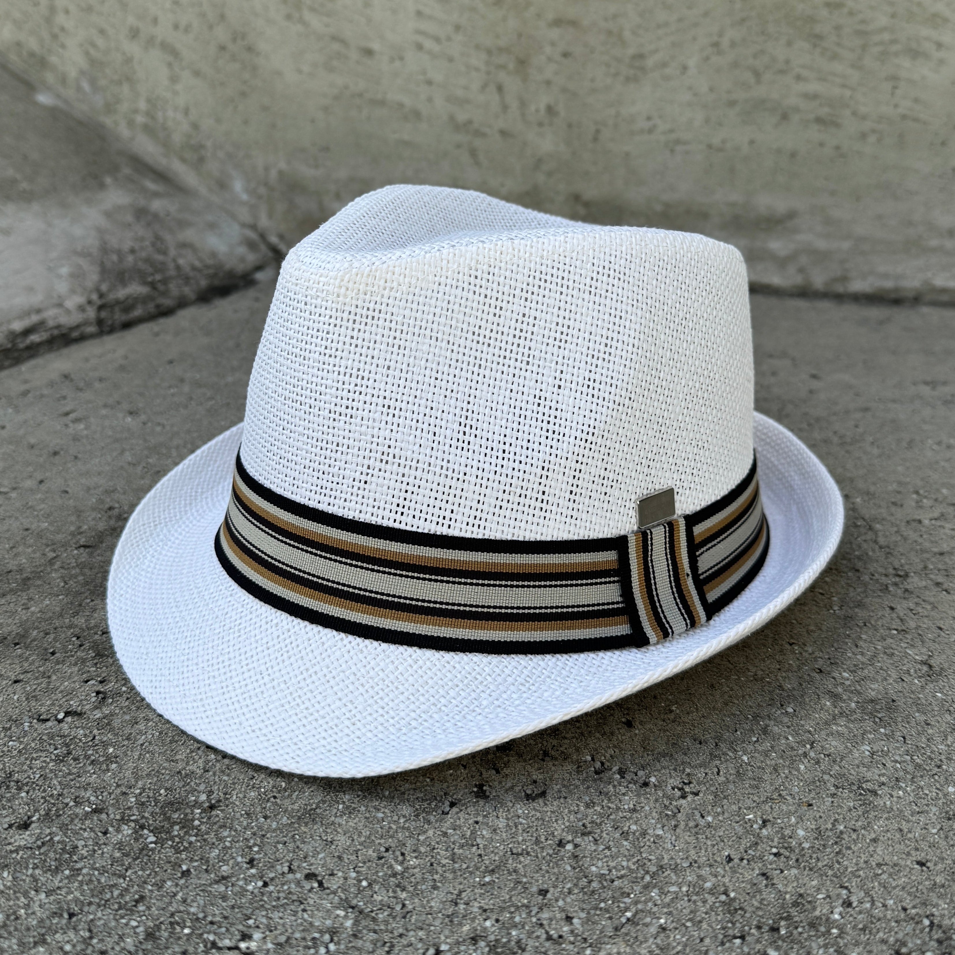 Emiliano - Kids' Striped Fedora