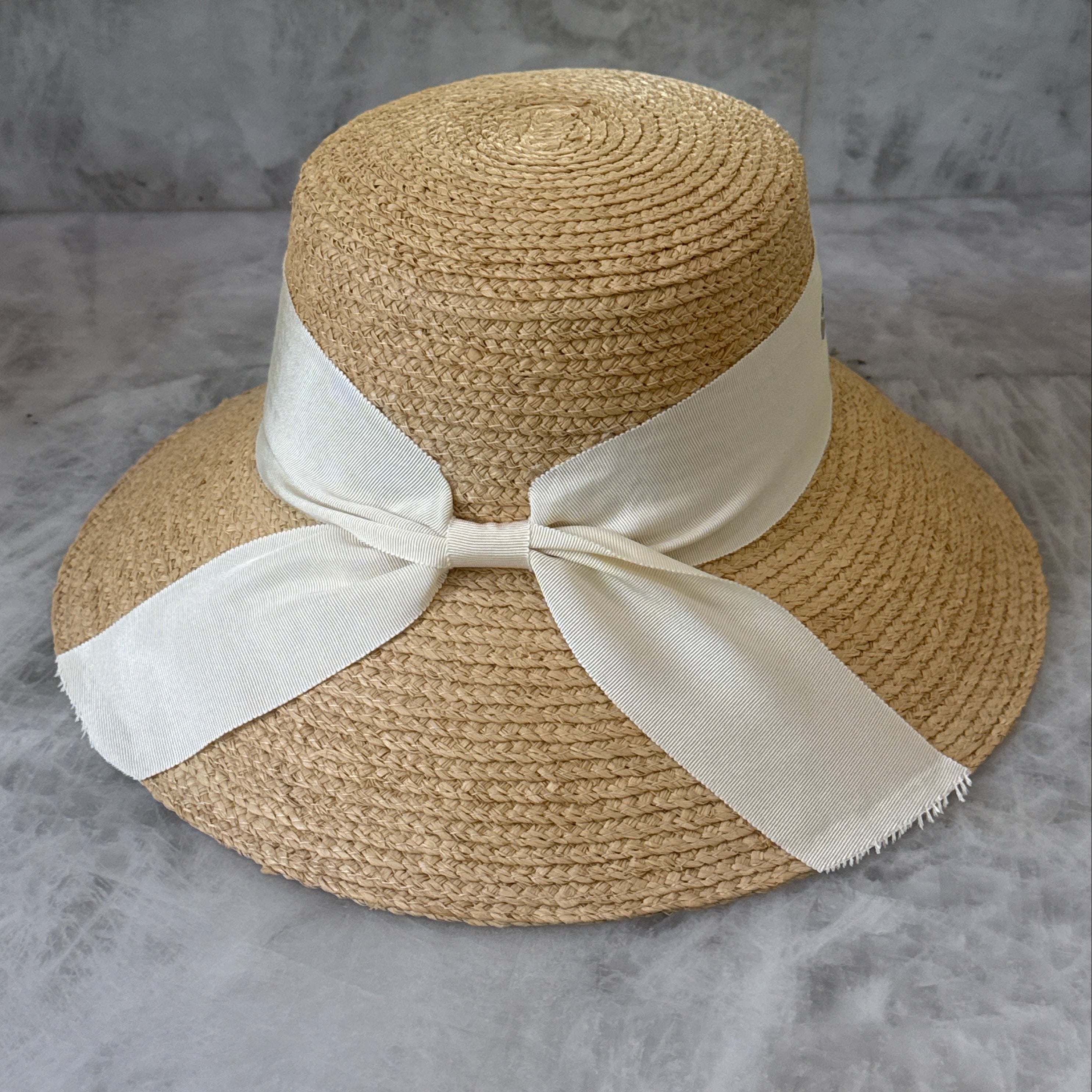 Isabella - Straw Sun Hat with Bow