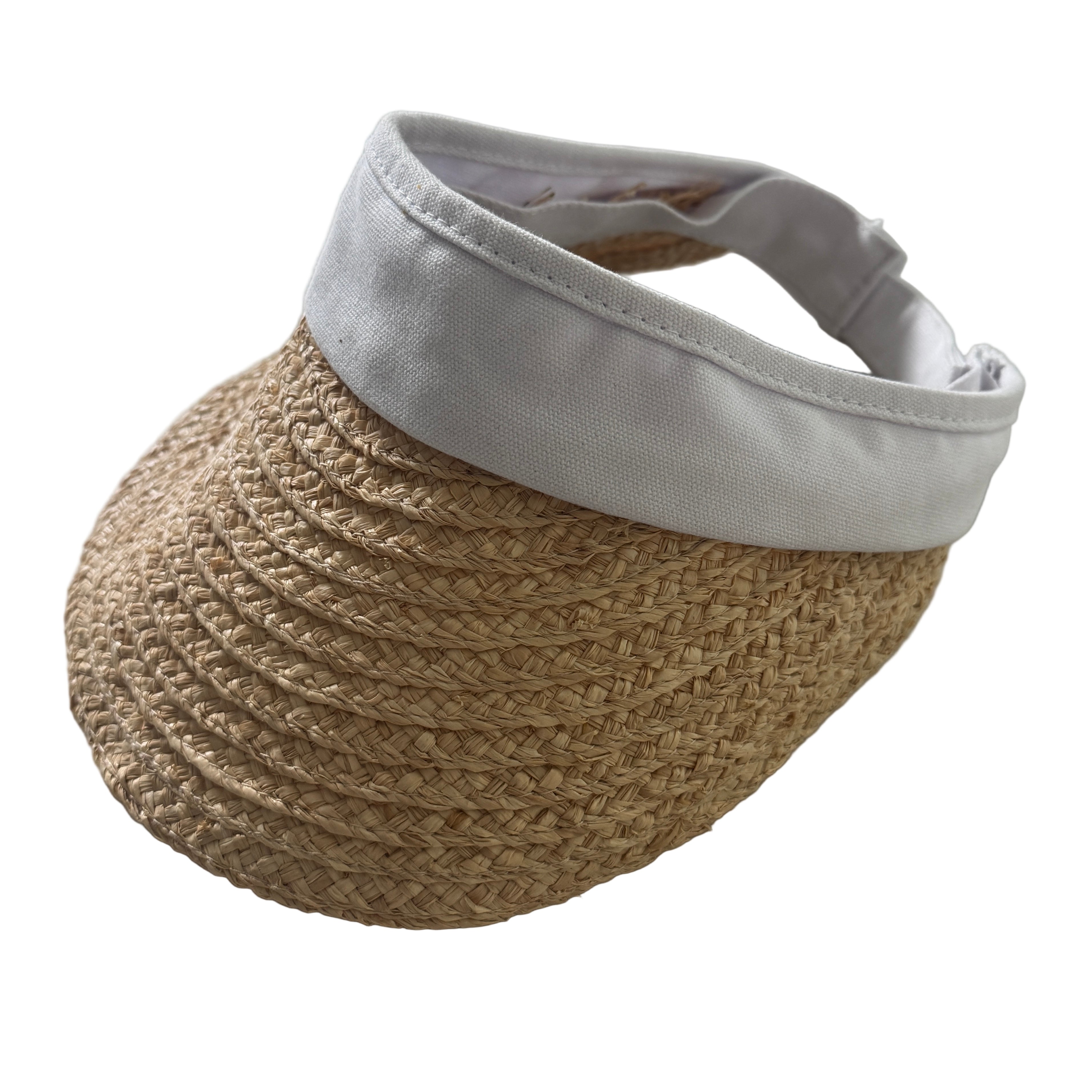 Amelia - Straw Sun Visor