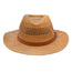 Poly knit open weave cowboy hat