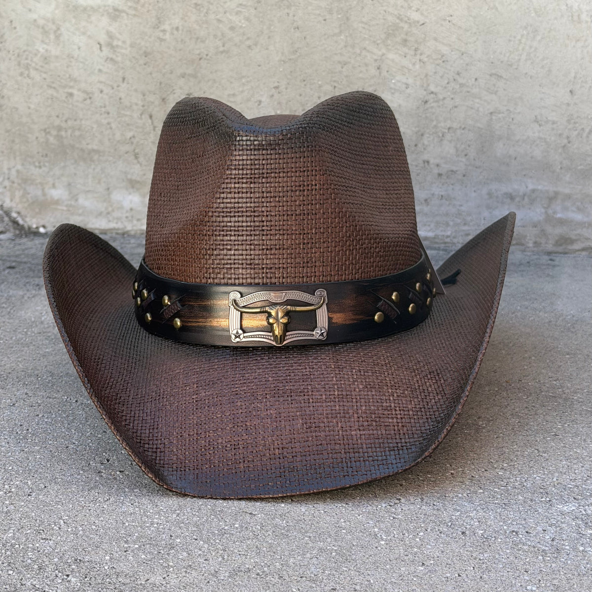 Toro Brown - Bull Trim Cowboy Hat — product image