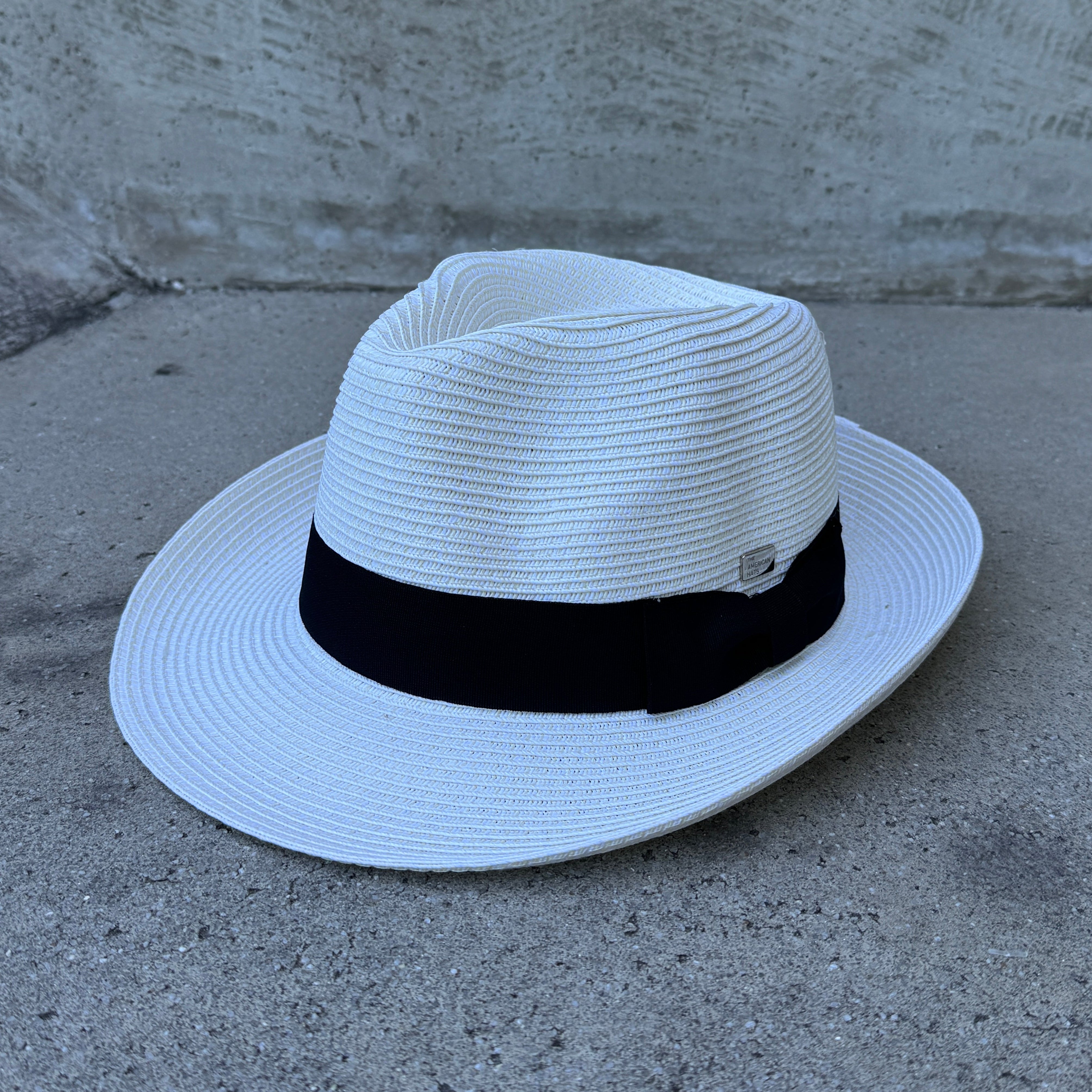 Straw Fedora Medium Brim