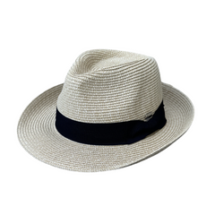 Pelican - Straw Fedora with Medium Brim