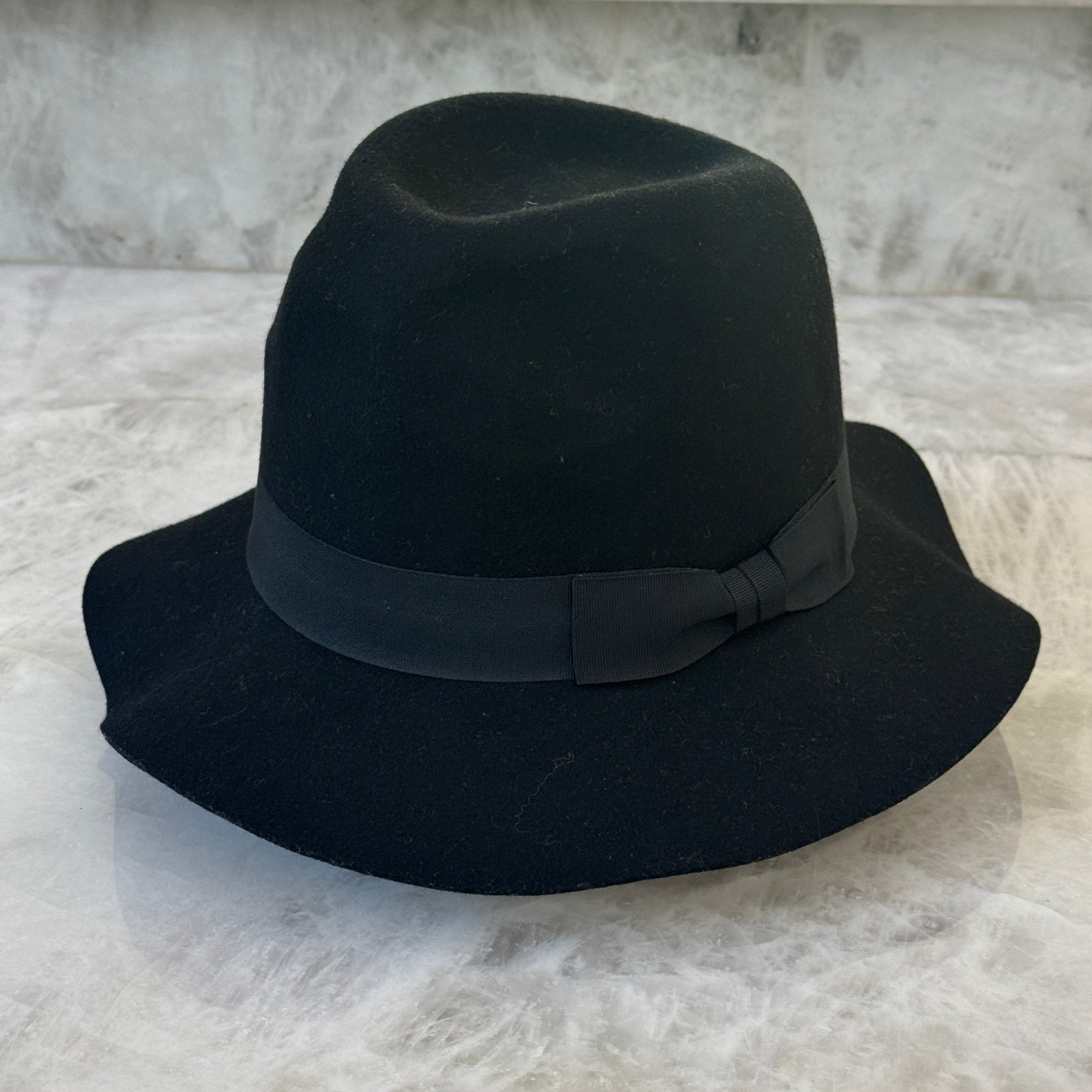 Albert - Black Felt Floppy Hat