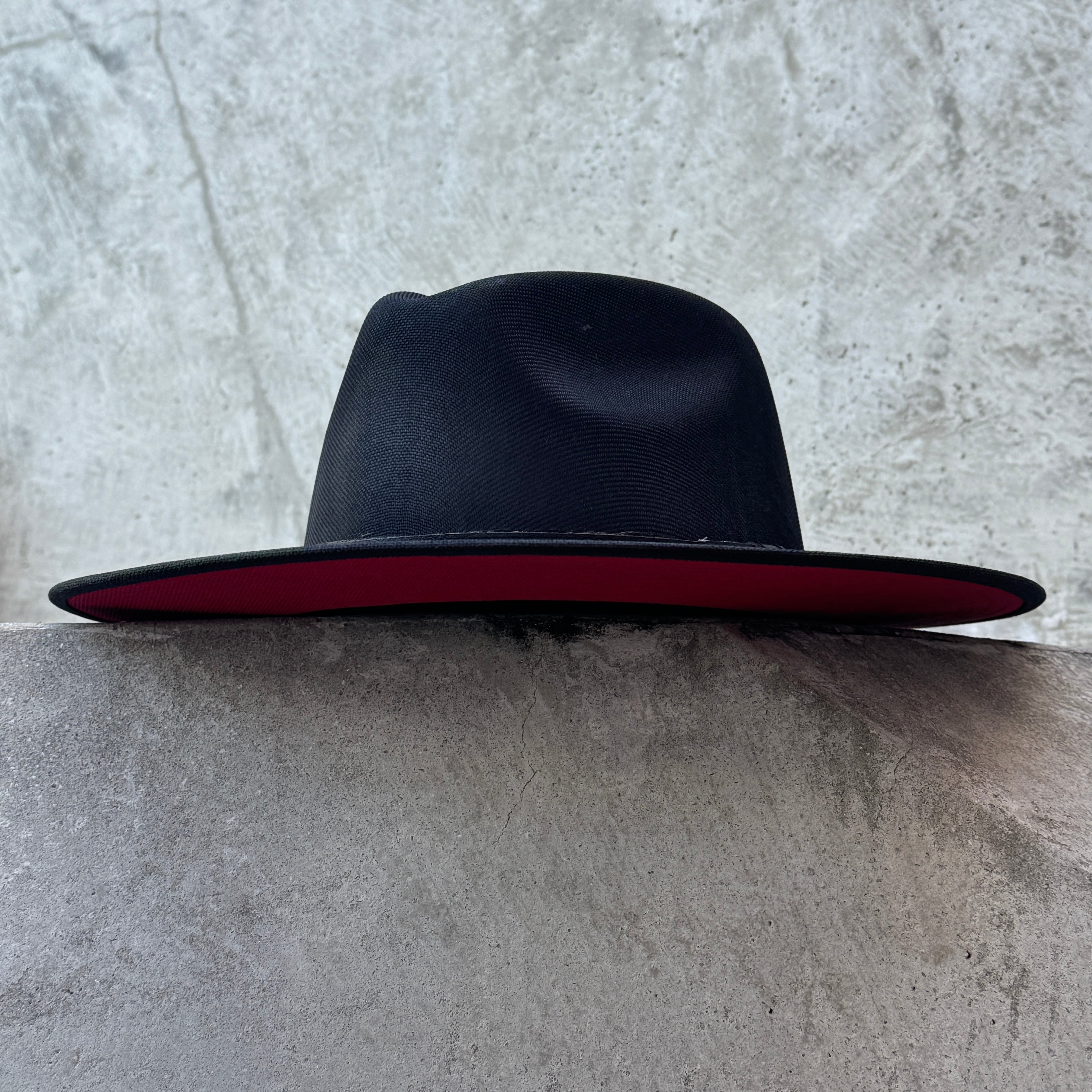 Candela Linen - Structured Red Bottom Fedora