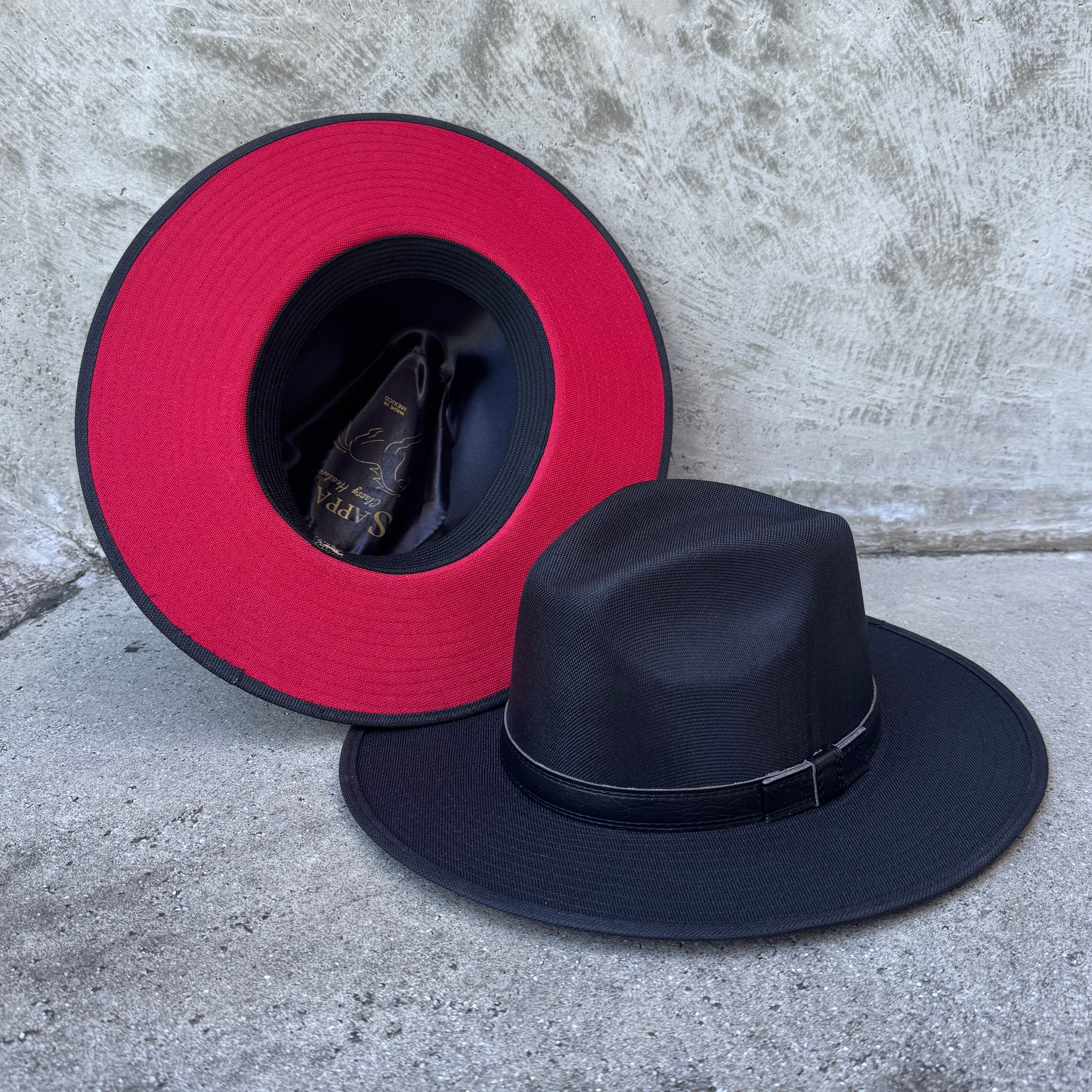 Candela Linen - Structured Red Bottom Fedora