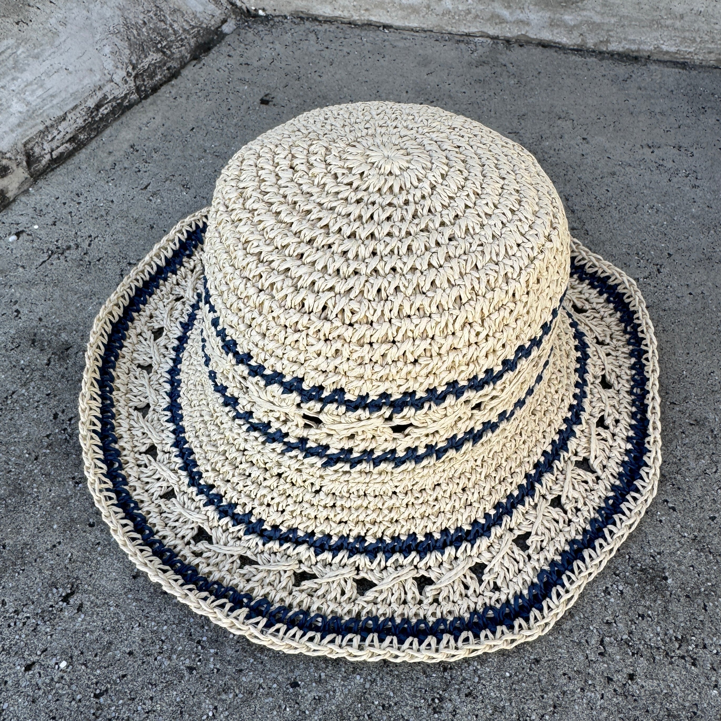 Karina - Straw Crochet Bucket Hat